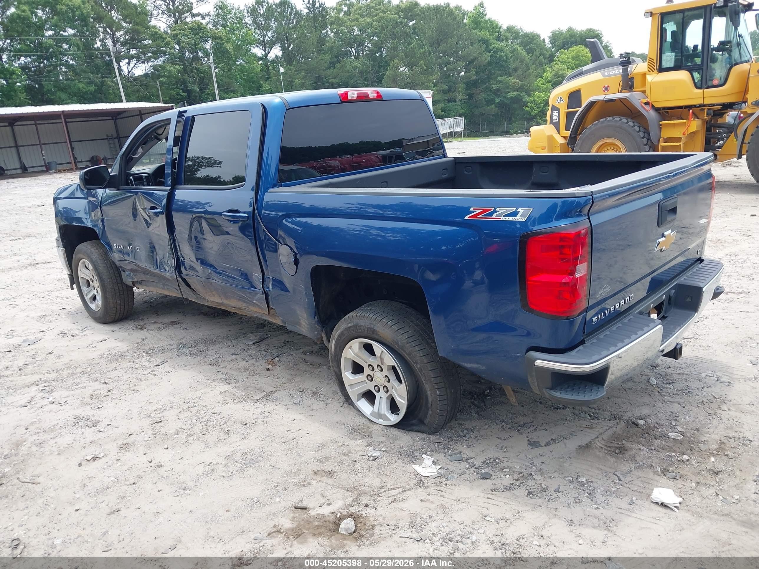 2015 Chevrolet Silverado 1500 2lt Blue vin: 3GCUKREC5FG408002