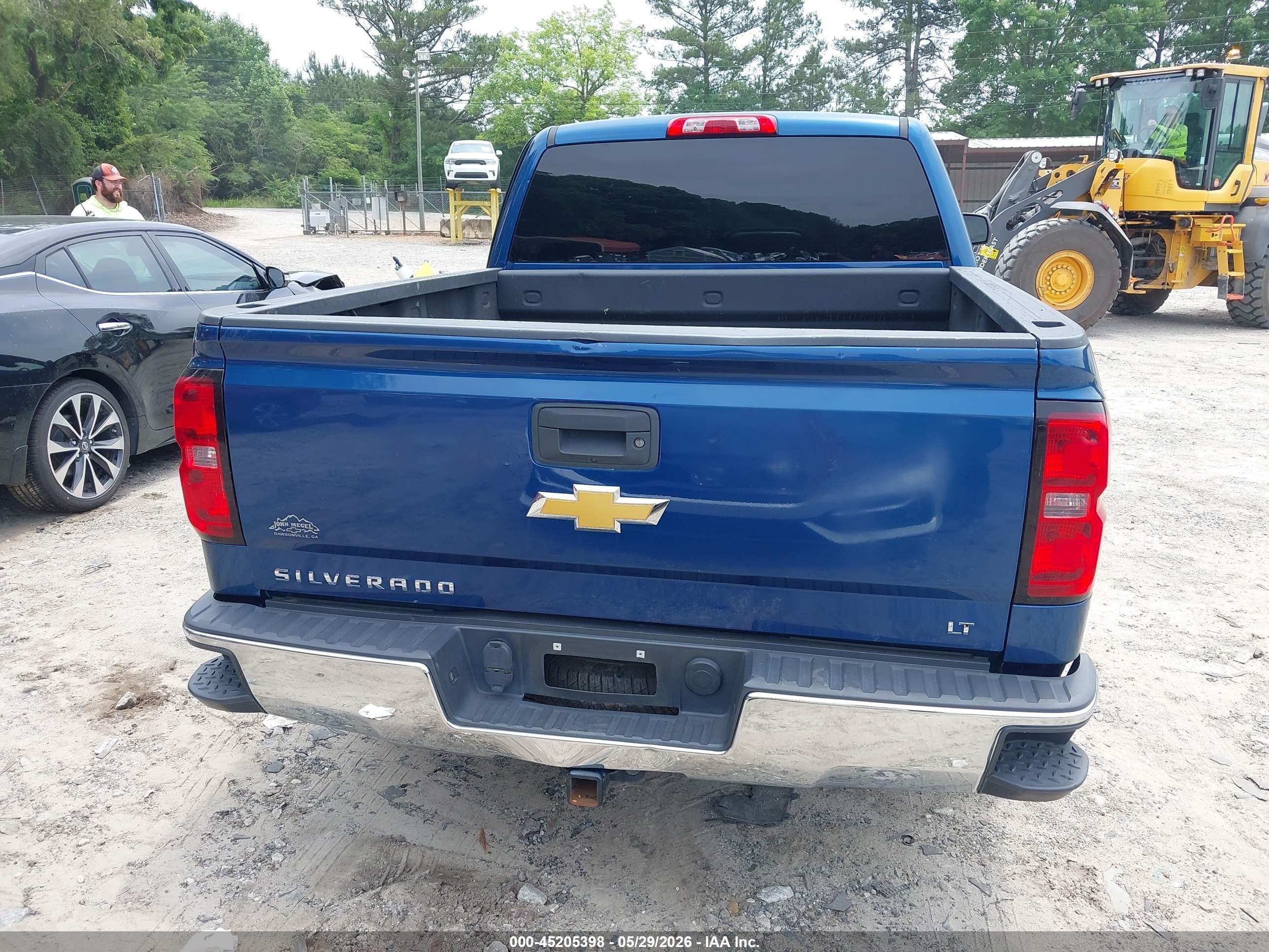2015 Chevrolet Silverado 1500 2lt Blue vin: 3GCUKREC5FG408002