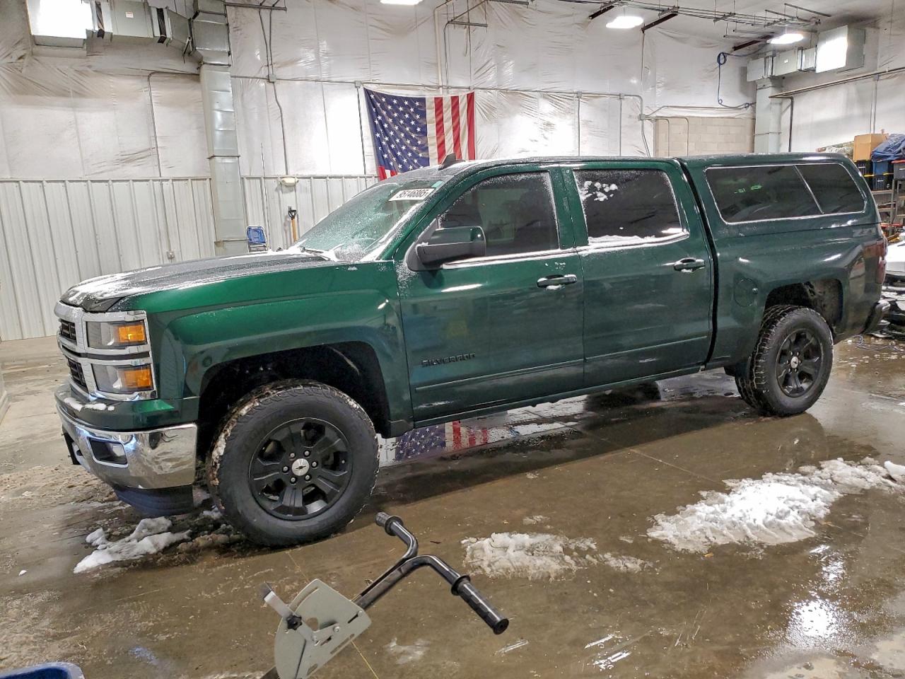 2015 Chevrolet Silverado K1500 Lt Green vin: 3GCUKREC5FG508536