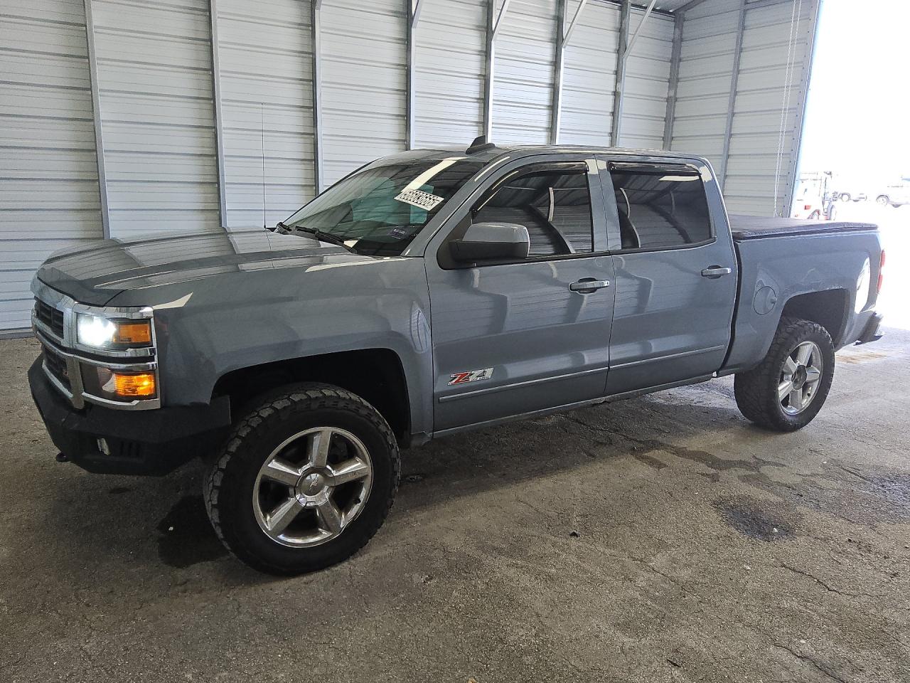 2015 Chevrolet Silverado K1500 Lt Blue vin: 3GCUKREC5FG522100 Damage: Suspension, Aftermarket, Acceptable