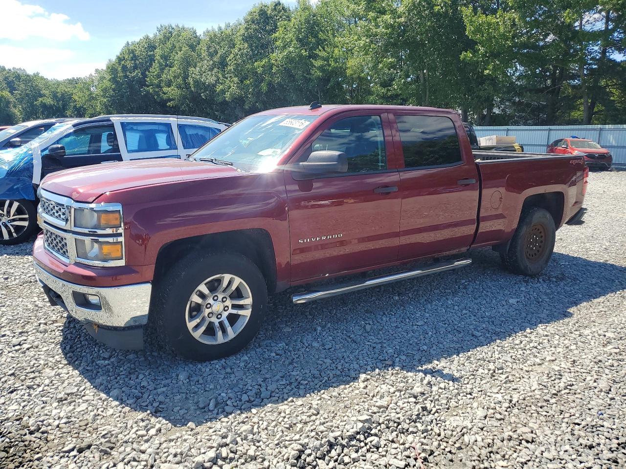 2014 Chevrolet Silverado Maroon vin: 3GCUKREC6EG123629