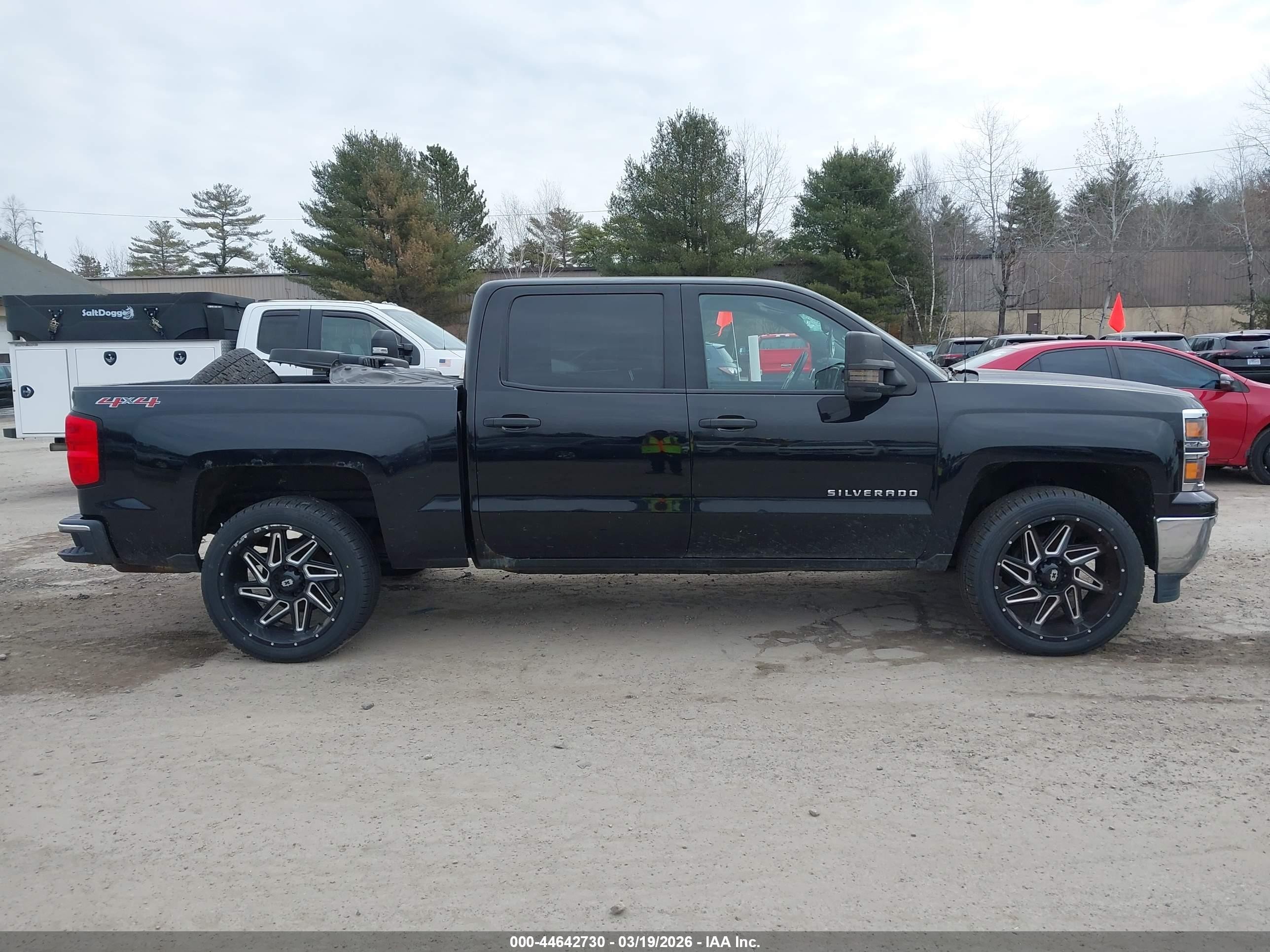 2014 Chevrolet Silverado 1500 1lt Black vin: 3GCUKREC6EG232754