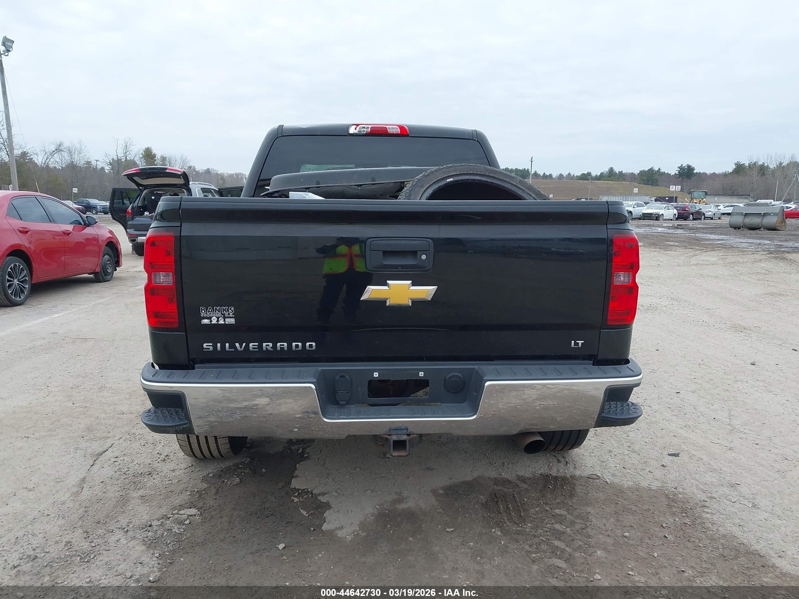 2014 Chevrolet Silverado 1500 1lt Black vin: 3GCUKREC6EG232754