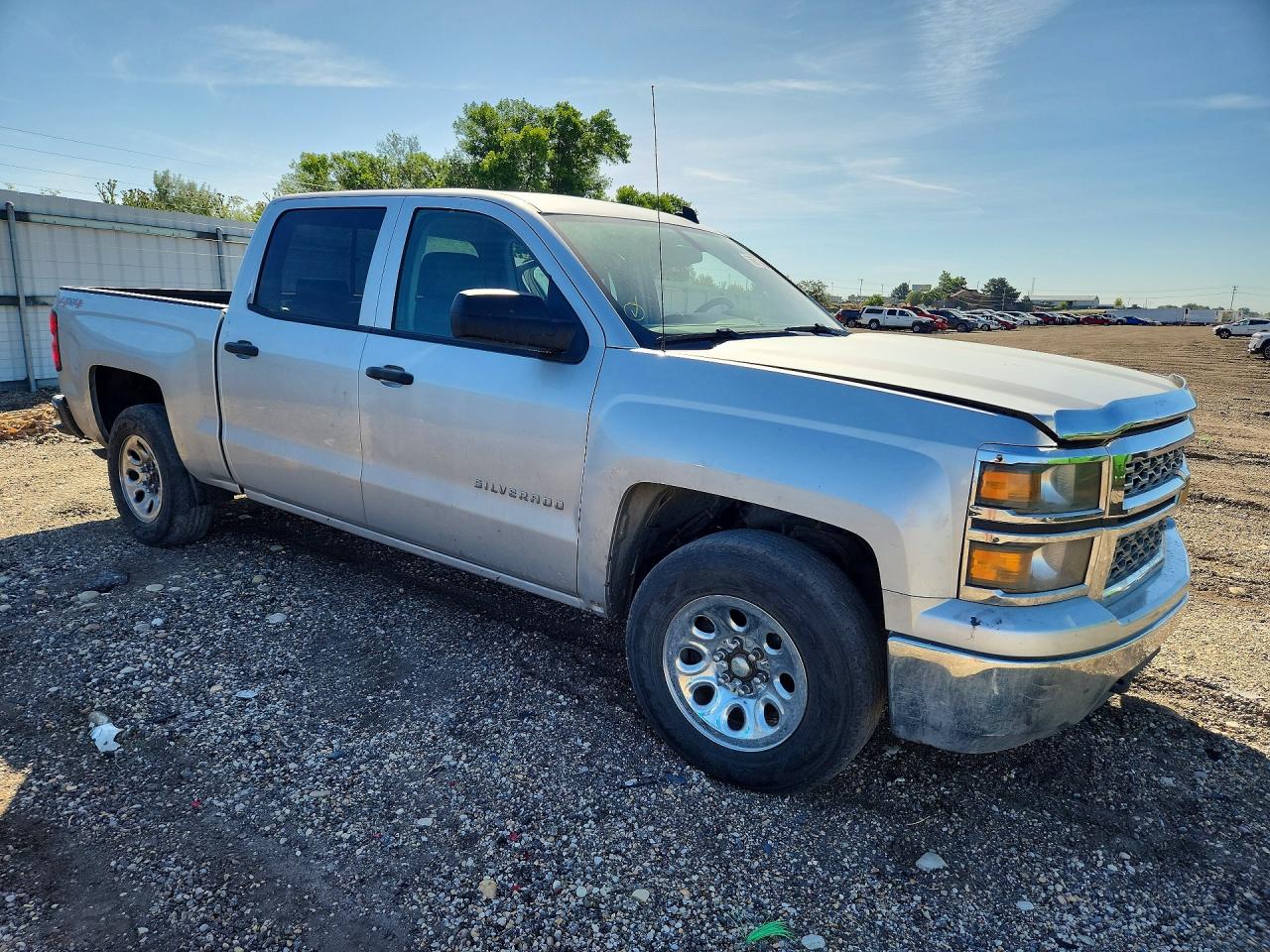 2014 Chevrolet Silverado K1500 Lt Silver vin: 3GCUKREC6EG271232