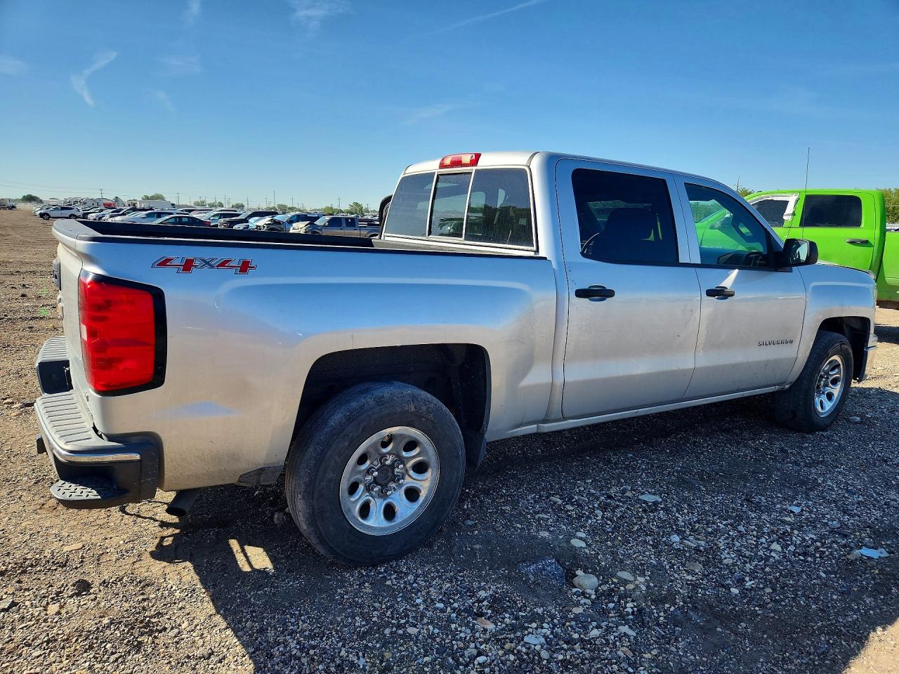 2014 Chevrolet Silverado K1500 Lt Silver vin: 3GCUKREC6EG271232