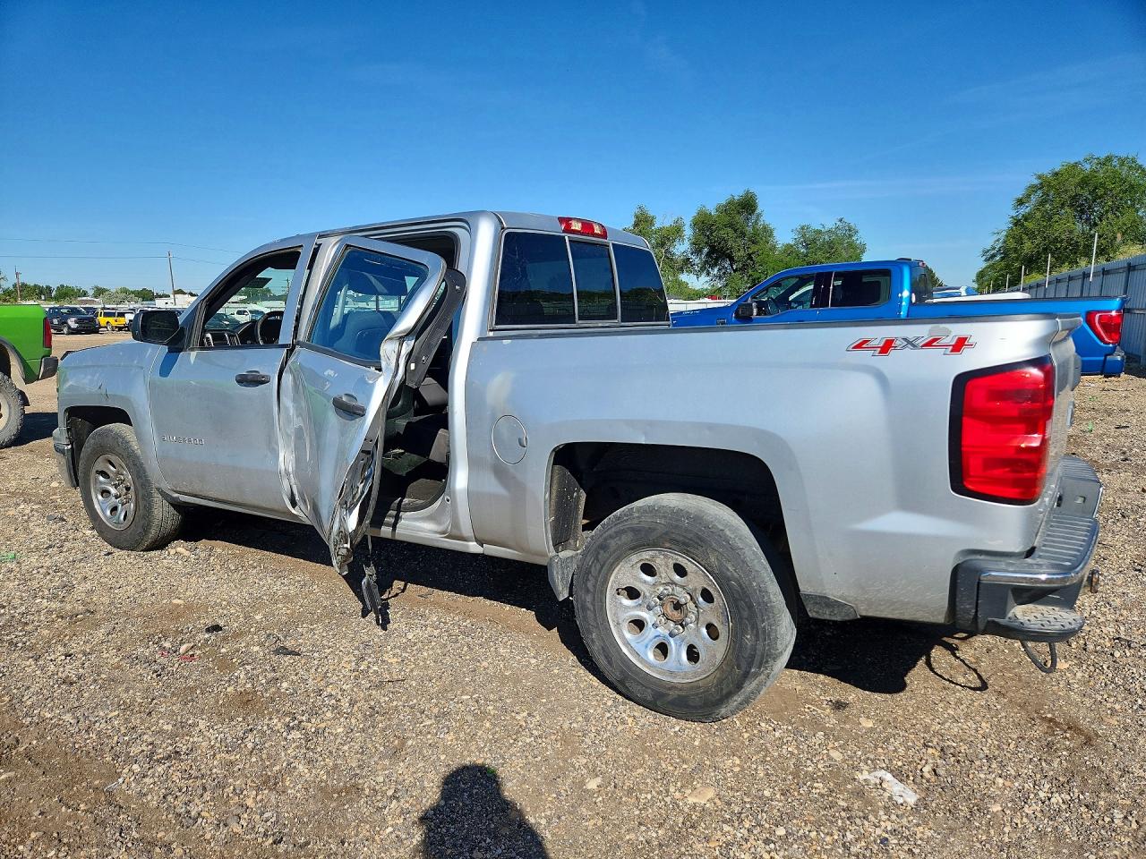 2014 Chevrolet Silverado K1500 Lt Silver vin: 3GCUKREC6EG271232