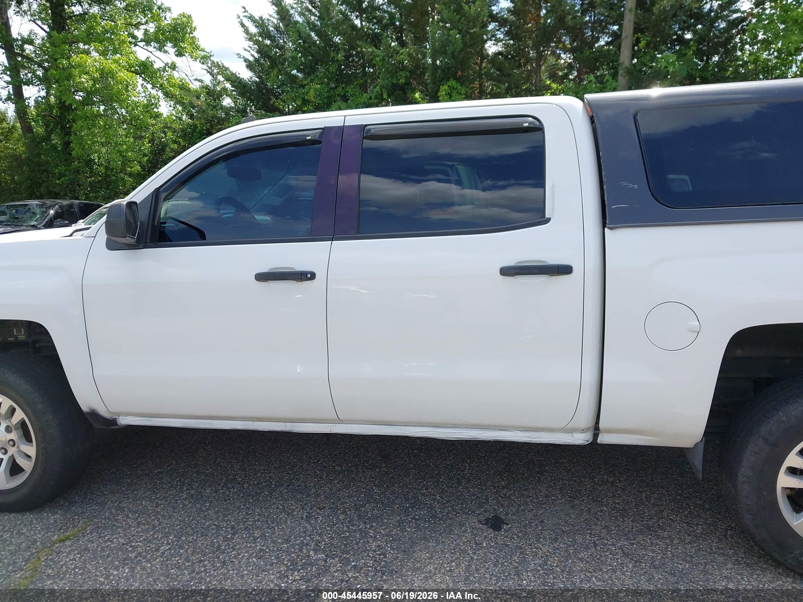 2014 Chevrolet Silverado 1500 Lt White vin: 3GCUKREC6EG291657