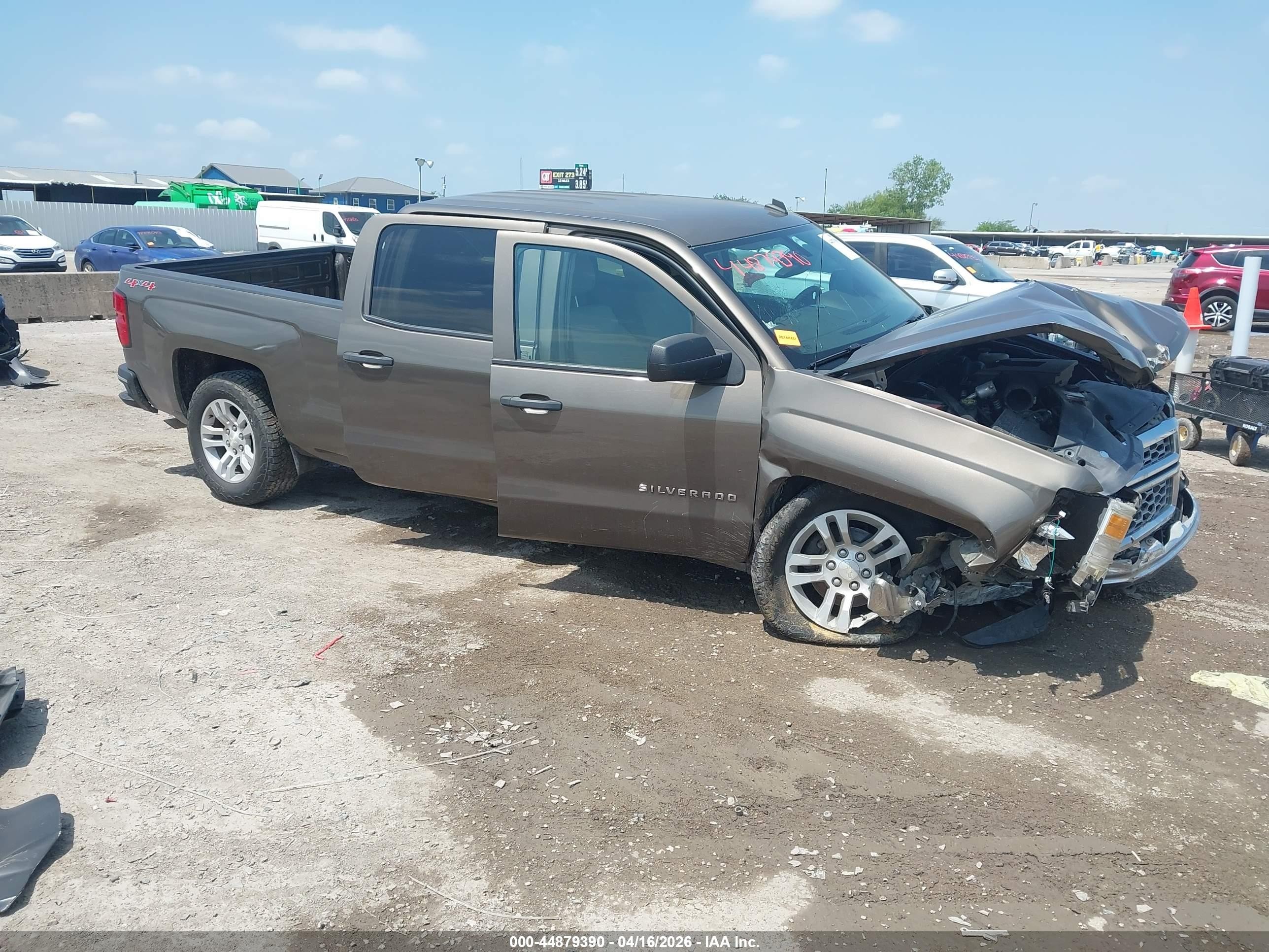 2014 Chevrolet Silverado 1500 1lt Brown vin: 3GCUKREC6EG336077