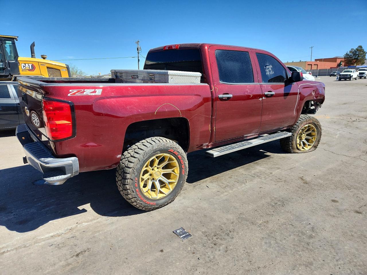 2014 Chevrolet Silverado K1500 Lt Burgundy vin: 3GCUKREC6EG385067
