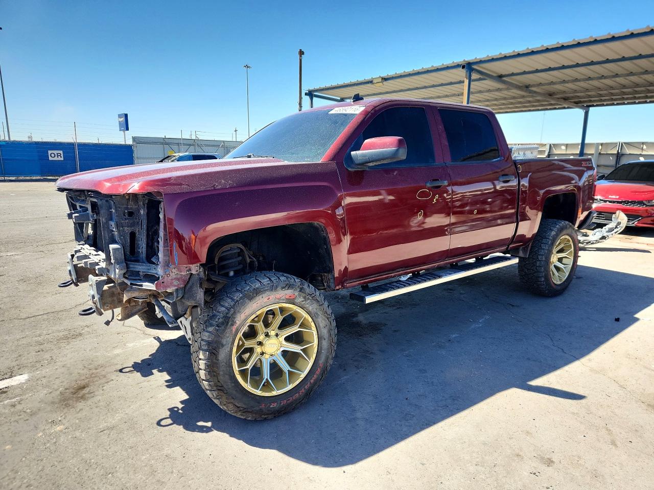 2014 Chevrolet Silverado K1500 Lt Burgundy vin: 3GCUKREC6EG385067