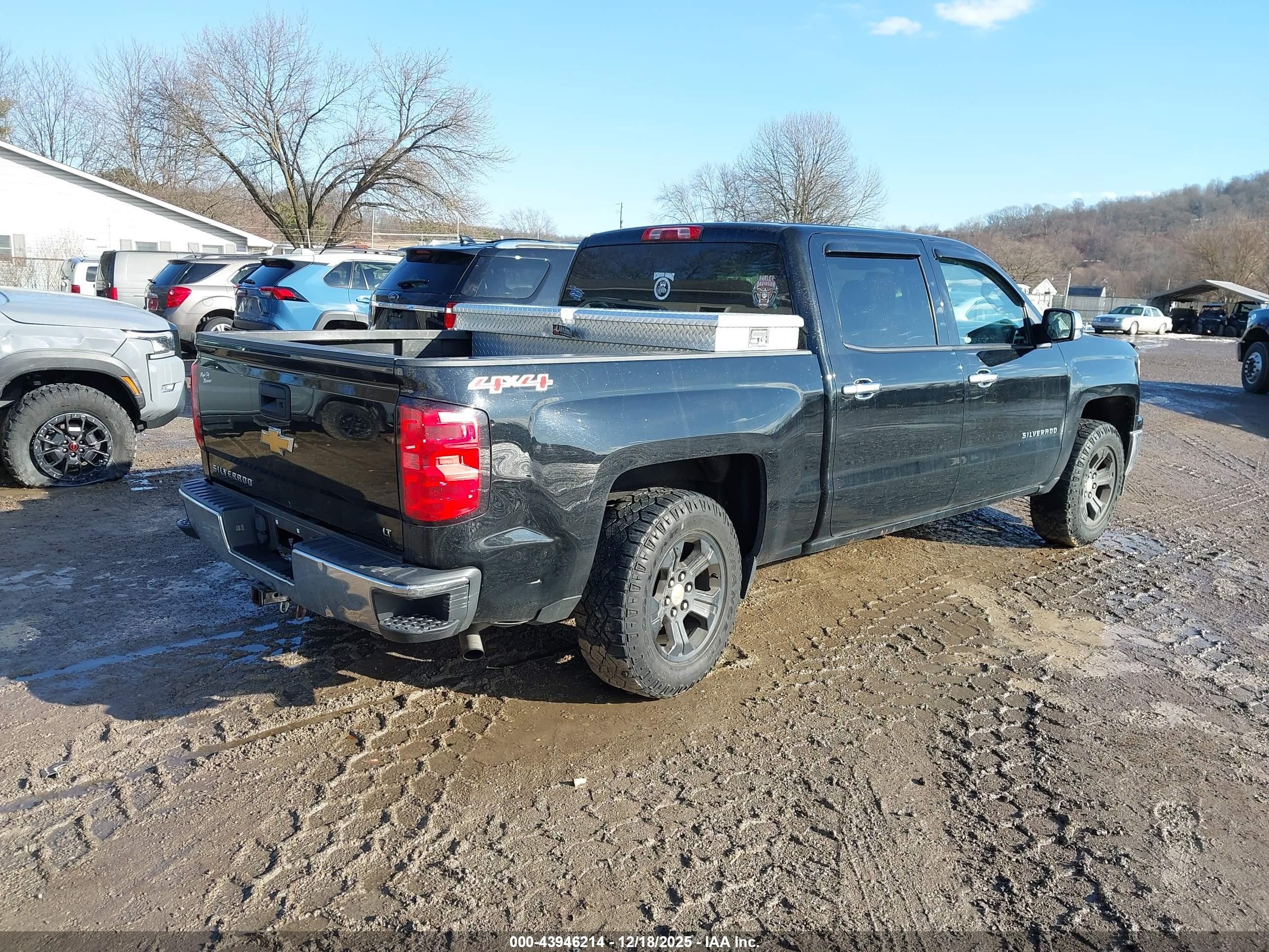 2014 Chevrolet Silverado 1500 1lt/2lt Black vin: 3GCUKREC6EG408783