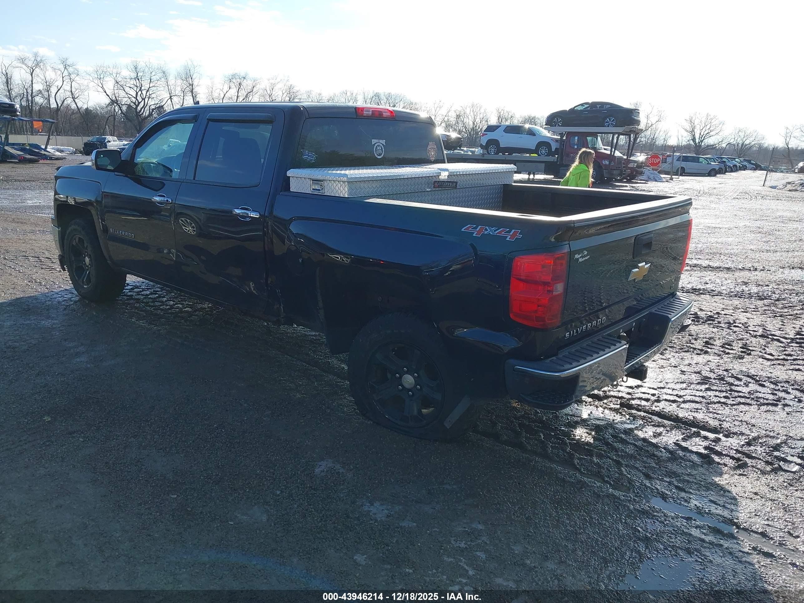 2014 Chevrolet Silverado 1500 1lt/2lt Black vin: 3GCUKREC6EG408783