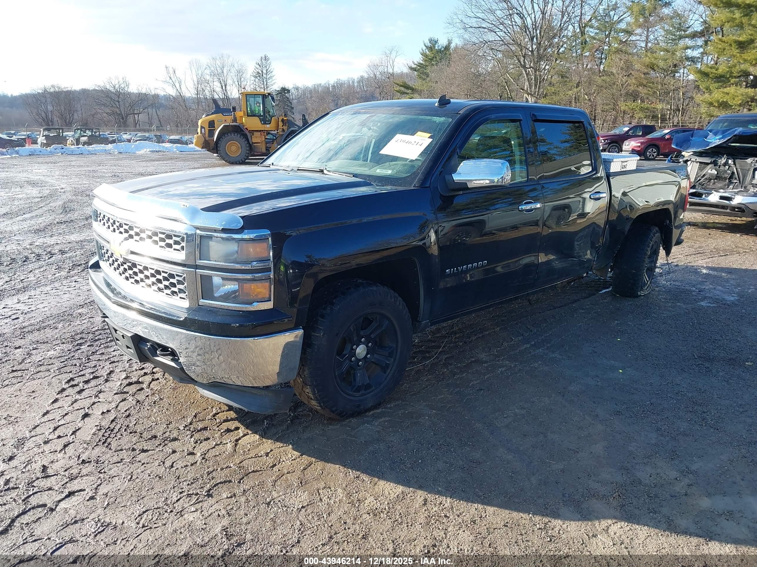 2014 Chevrolet Silverado 1500 1lt/2lt Black vin: 3GCUKREC6EG408783