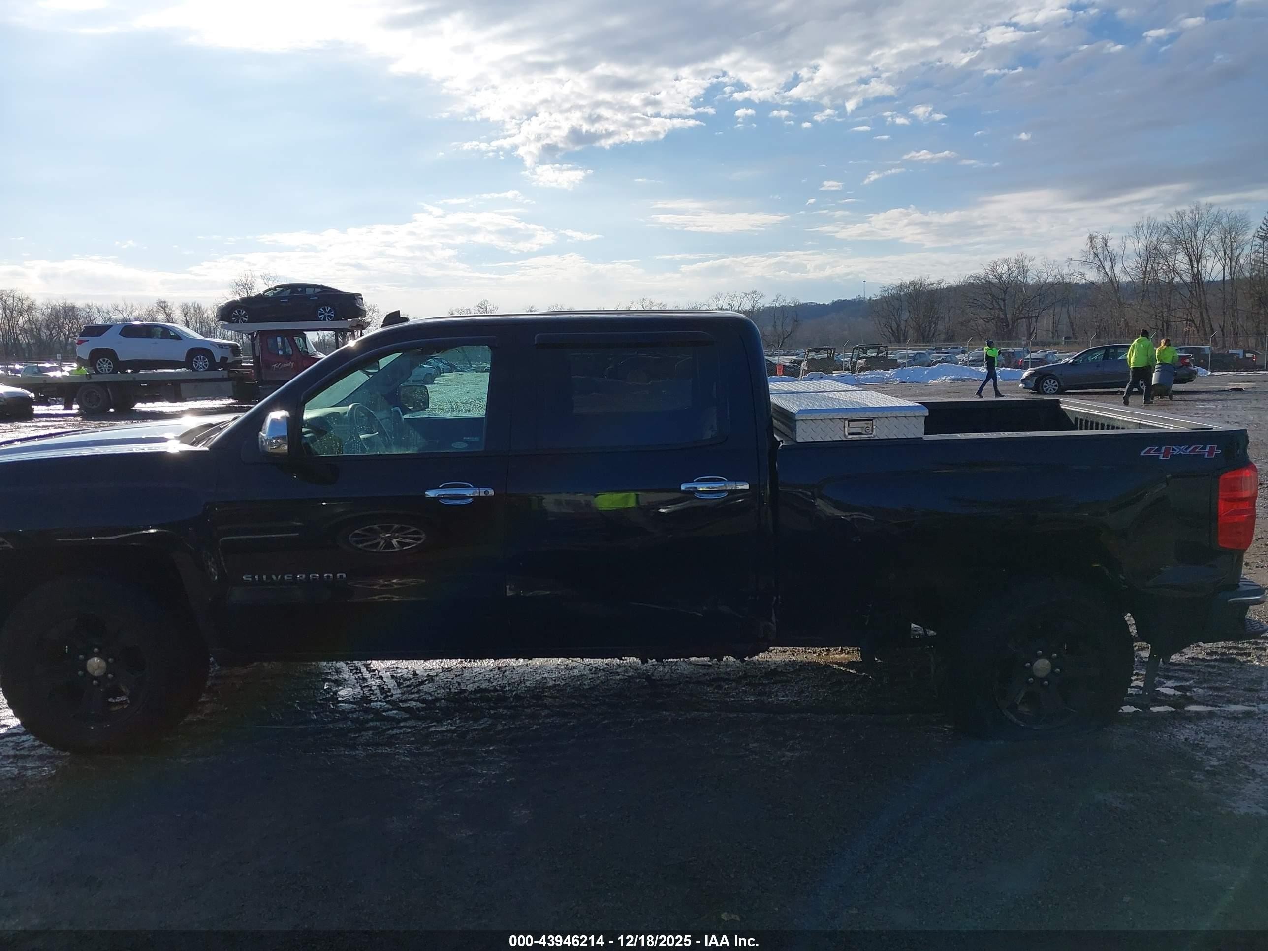 2014 Chevrolet Silverado 1500 1lt/2lt Black vin: 3GCUKREC6EG408783