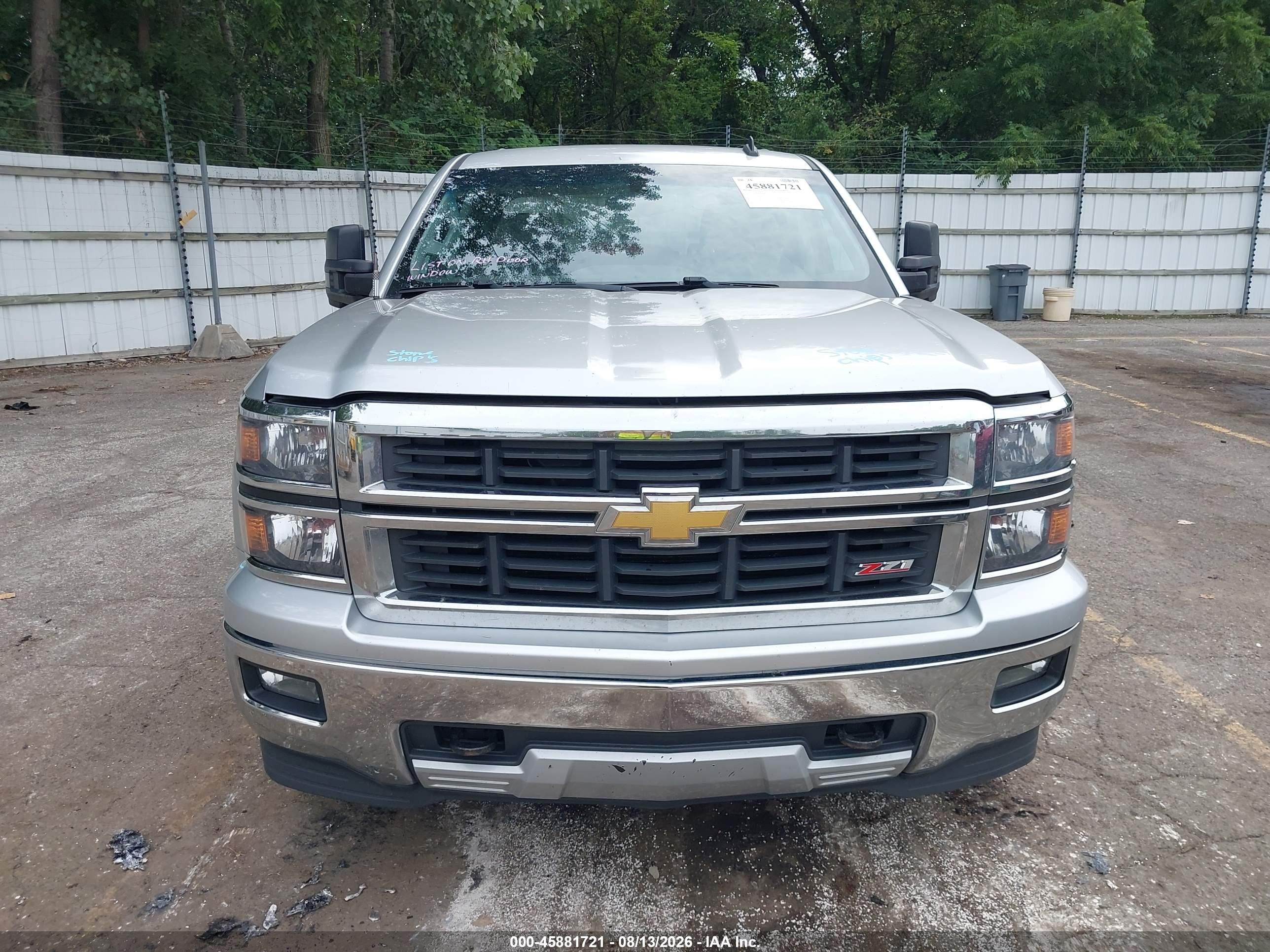 2014 Chevrolet Silverado 1500 Lt Серебряный vin: 3GCUKREC6EG440861