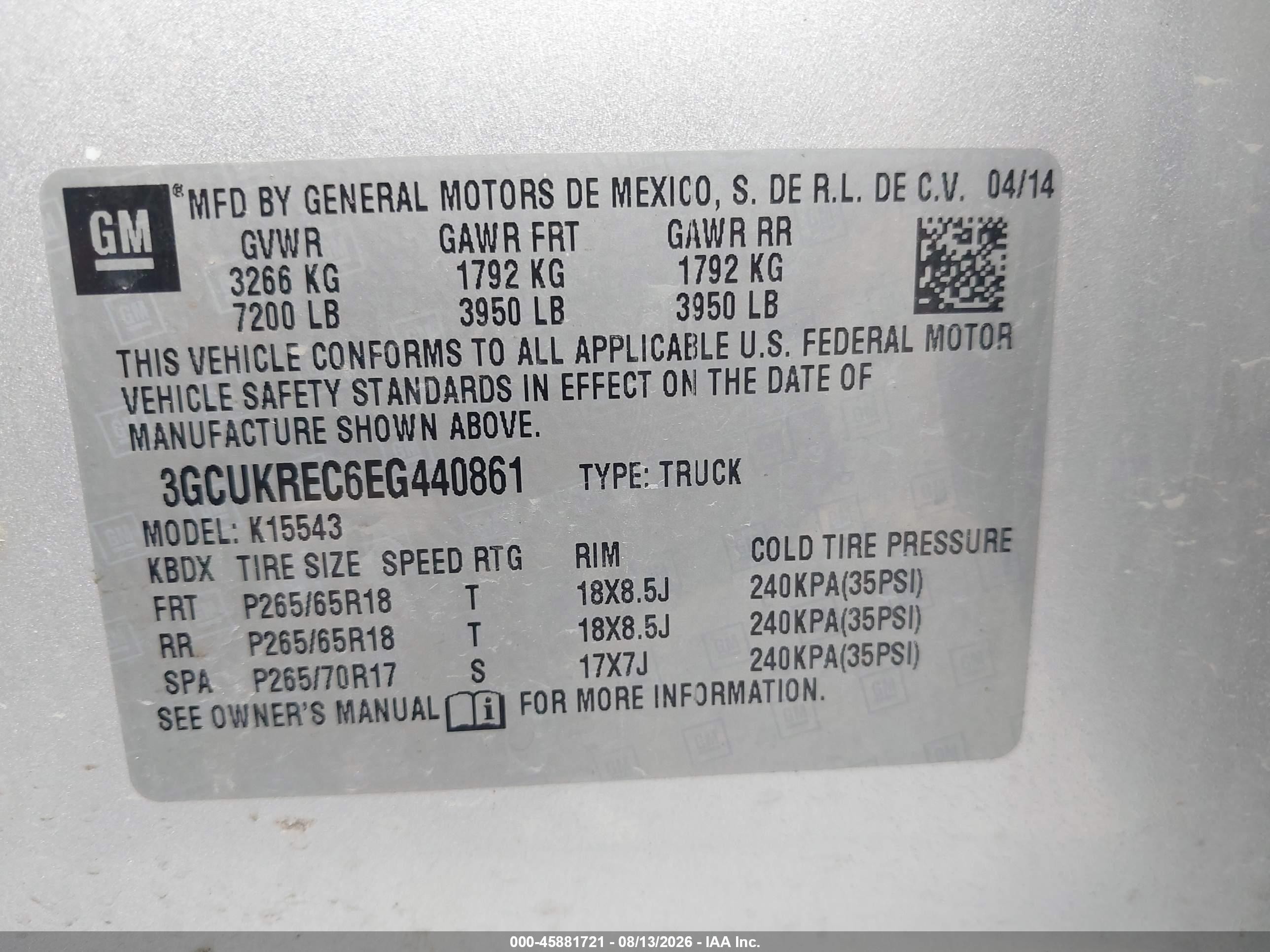 2014 Chevrolet Silverado 1500 Lt Серебряный vin: 3GCUKREC6EG440861