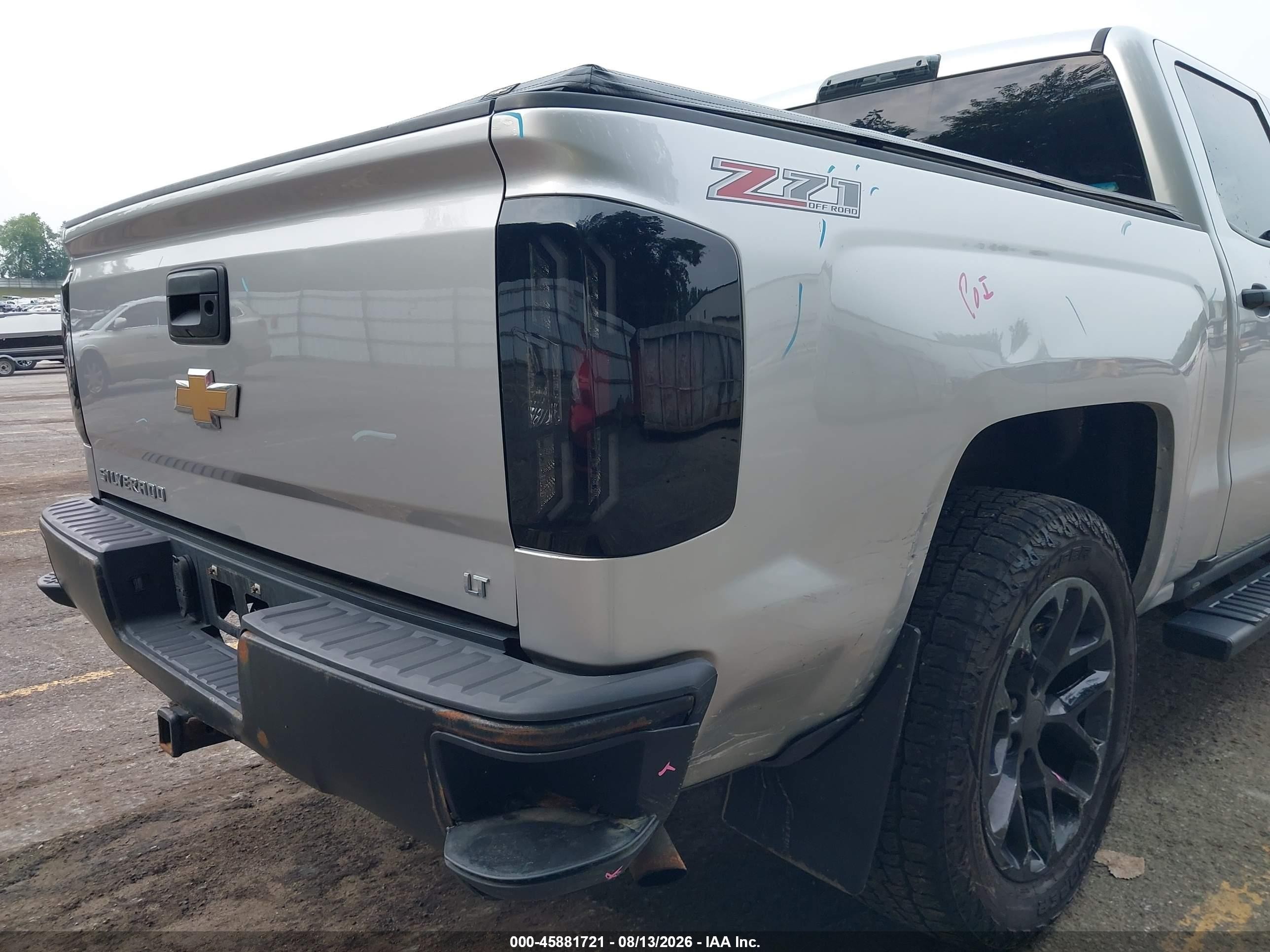 2014 Chevrolet Silverado 1500 Lt Серебряный vin: 3GCUKREC6EG440861