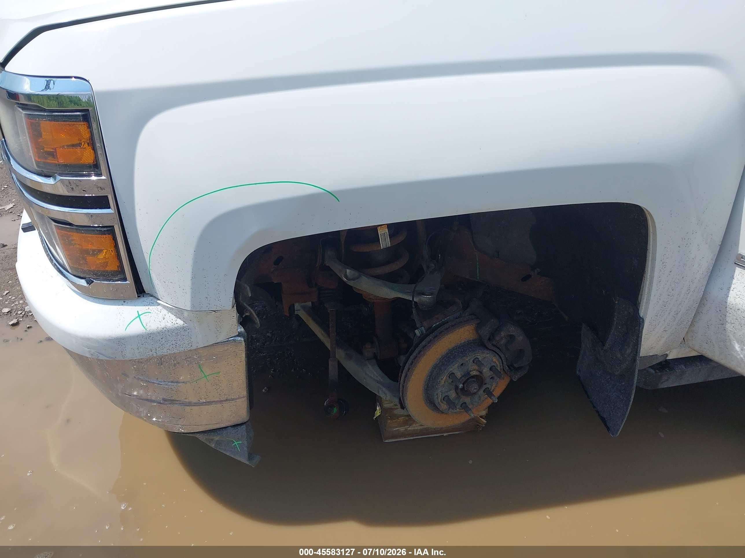 2014 Chevrolet Silverado 1500 Lt White vin: 3GCUKREC6EG490952