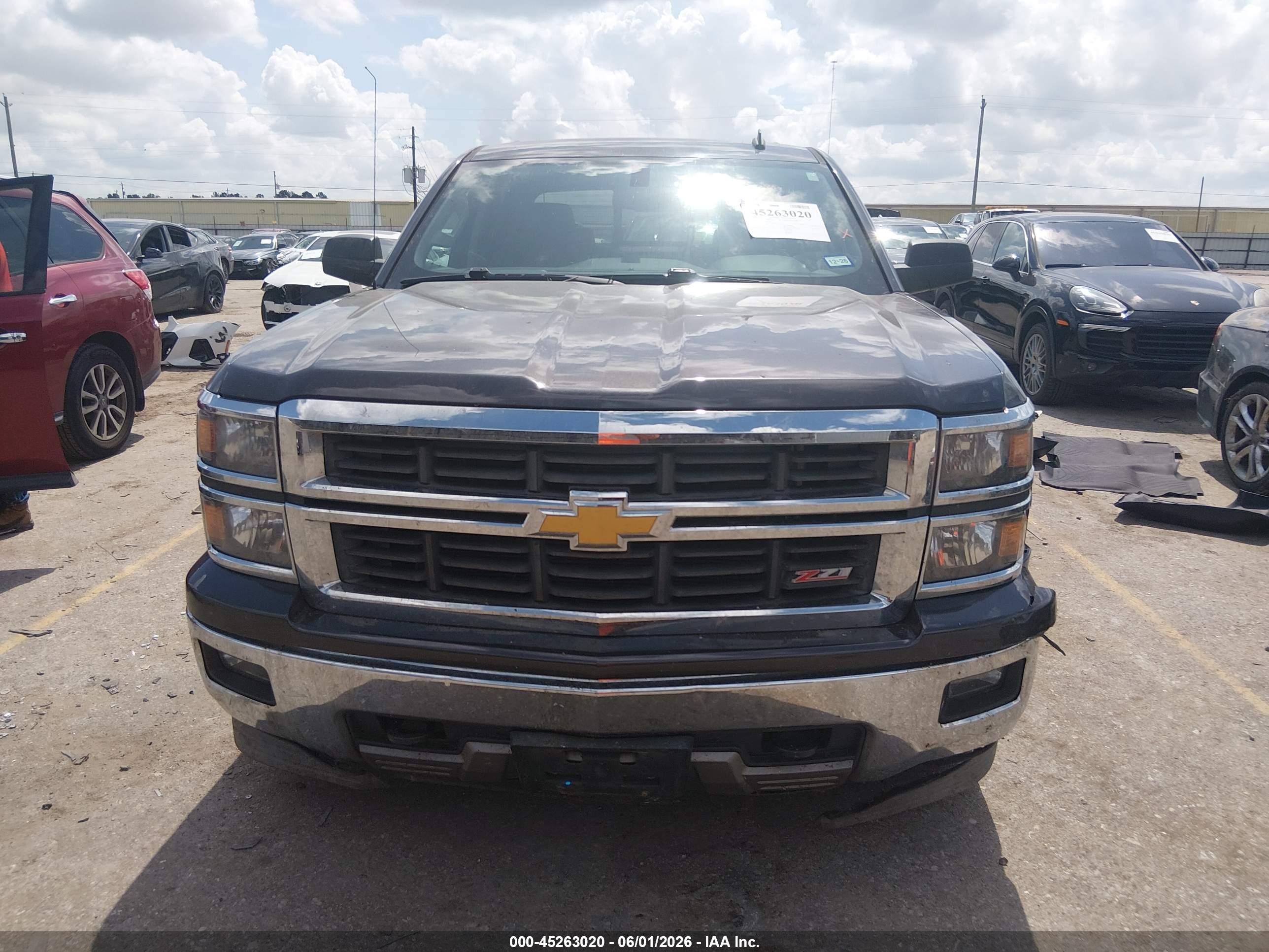 2014 Chevrolet Silverado 1500 2lt Black vin: 3GCUKREC6EG502954