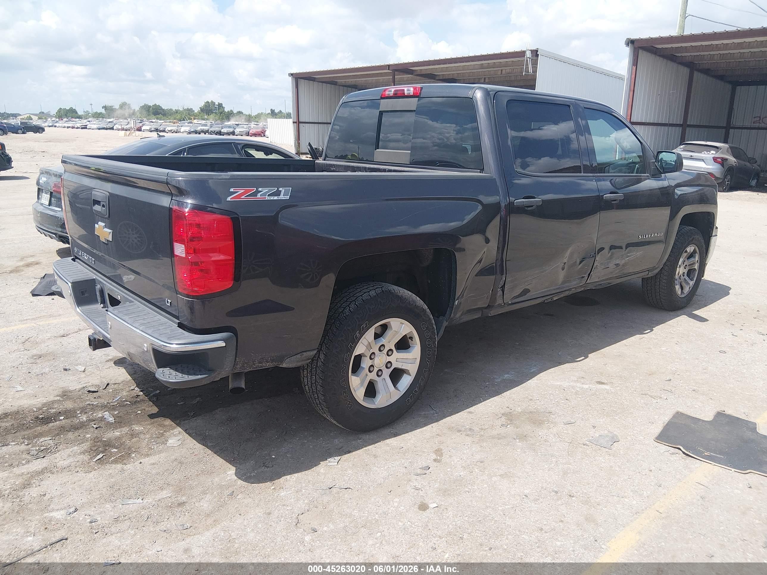 2014 Chevrolet Silverado 1500 2lt Black vin: 3GCUKREC6EG502954