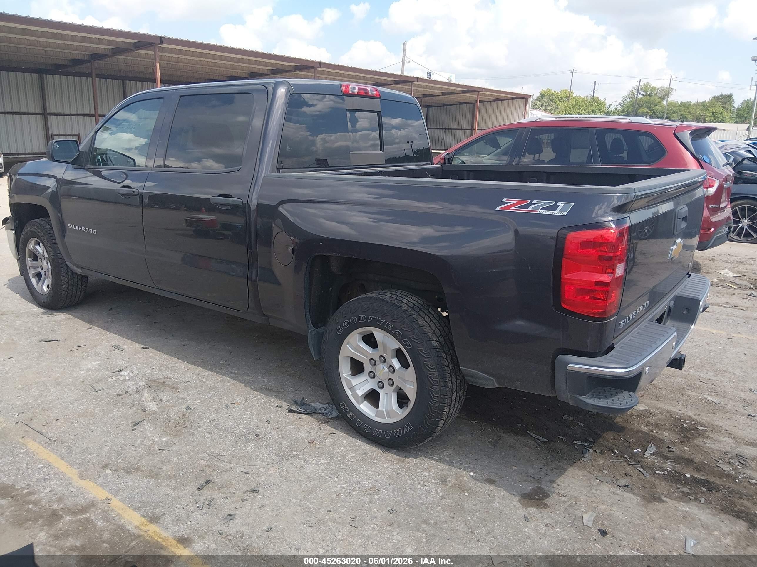 2014 Chevrolet Silverado 1500 2lt Black vin: 3GCUKREC6EG502954