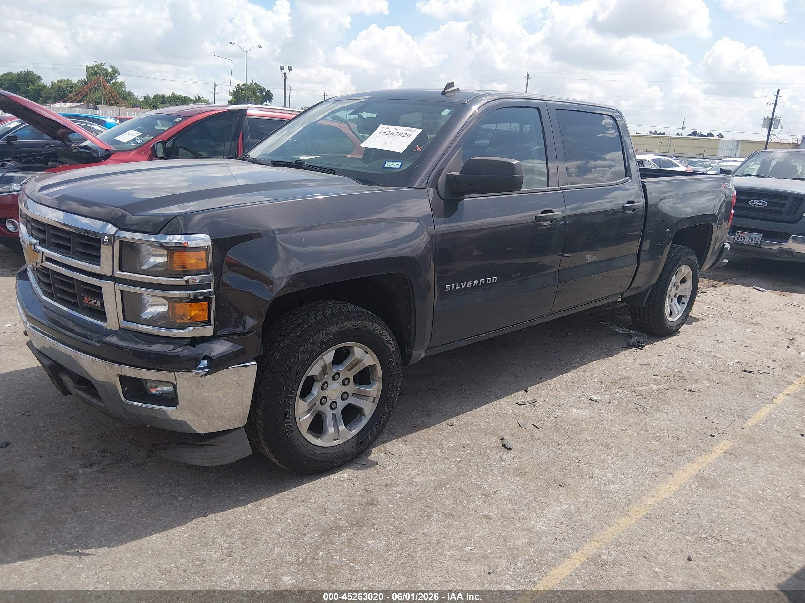 2014 Chevrolet Silverado 1500 2lt Black vin: 3GCUKREC6EG502954