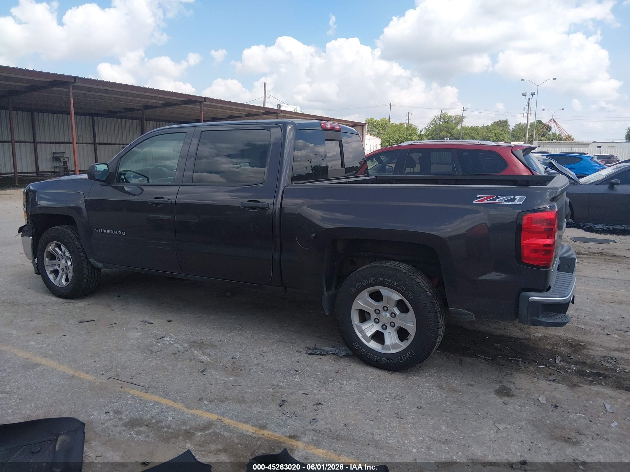 2014 Chevrolet Silverado 1500 2lt Black vin: 3GCUKREC6EG502954