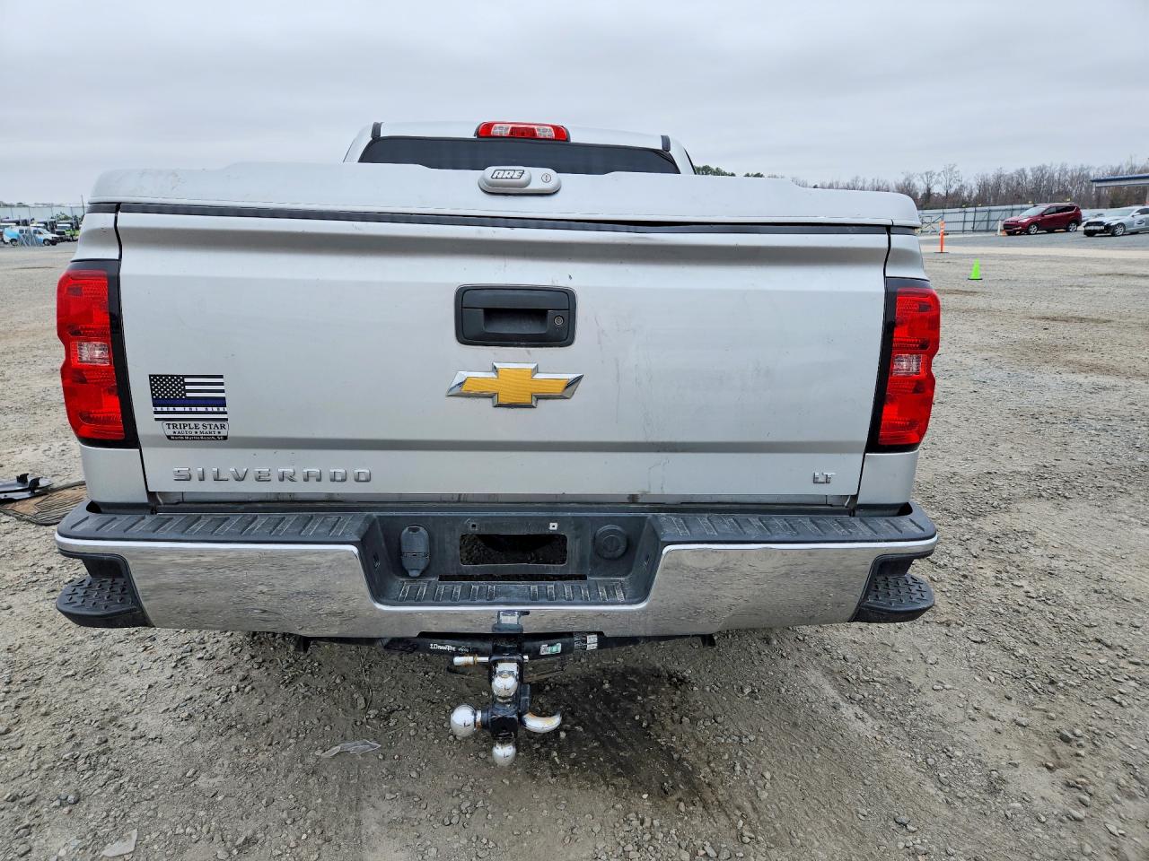 2014 Chevrolet Silverado K1500 Lt Silver vin: 3GCUKREC6EG512657