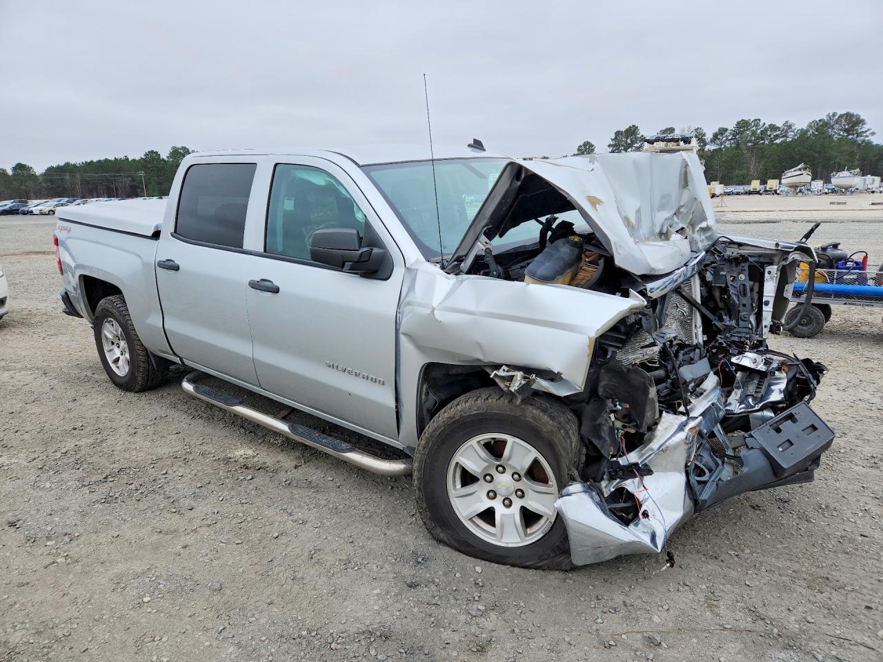 2014 Chevrolet Silverado K1500 Lt Silver vin: 3GCUKREC6EG512657