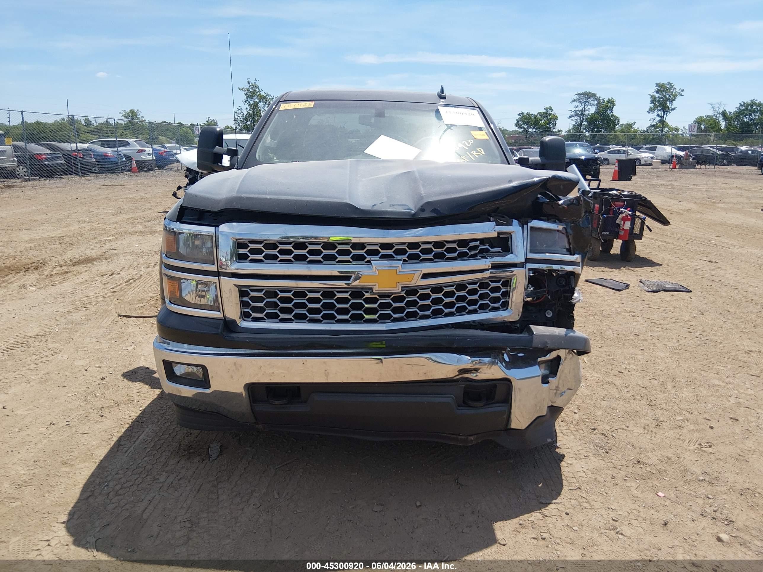 2015 Chevrolet Silverado 1500 1lt Black vin: 3GCUKREC6FG121428