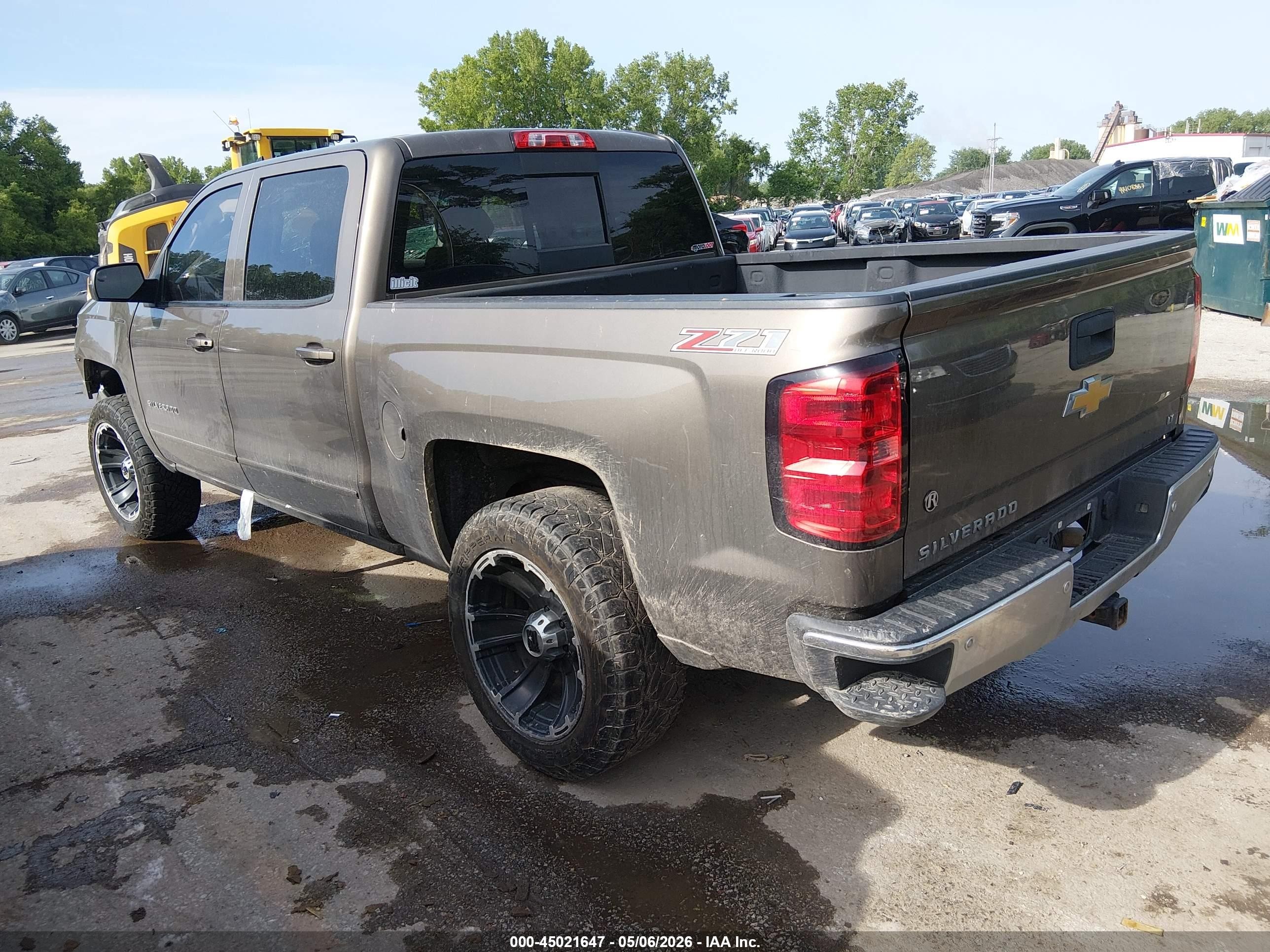 2015 Chevrolet Silverado 1500 2lt Brown vin: 3GCUKREC6FG139685