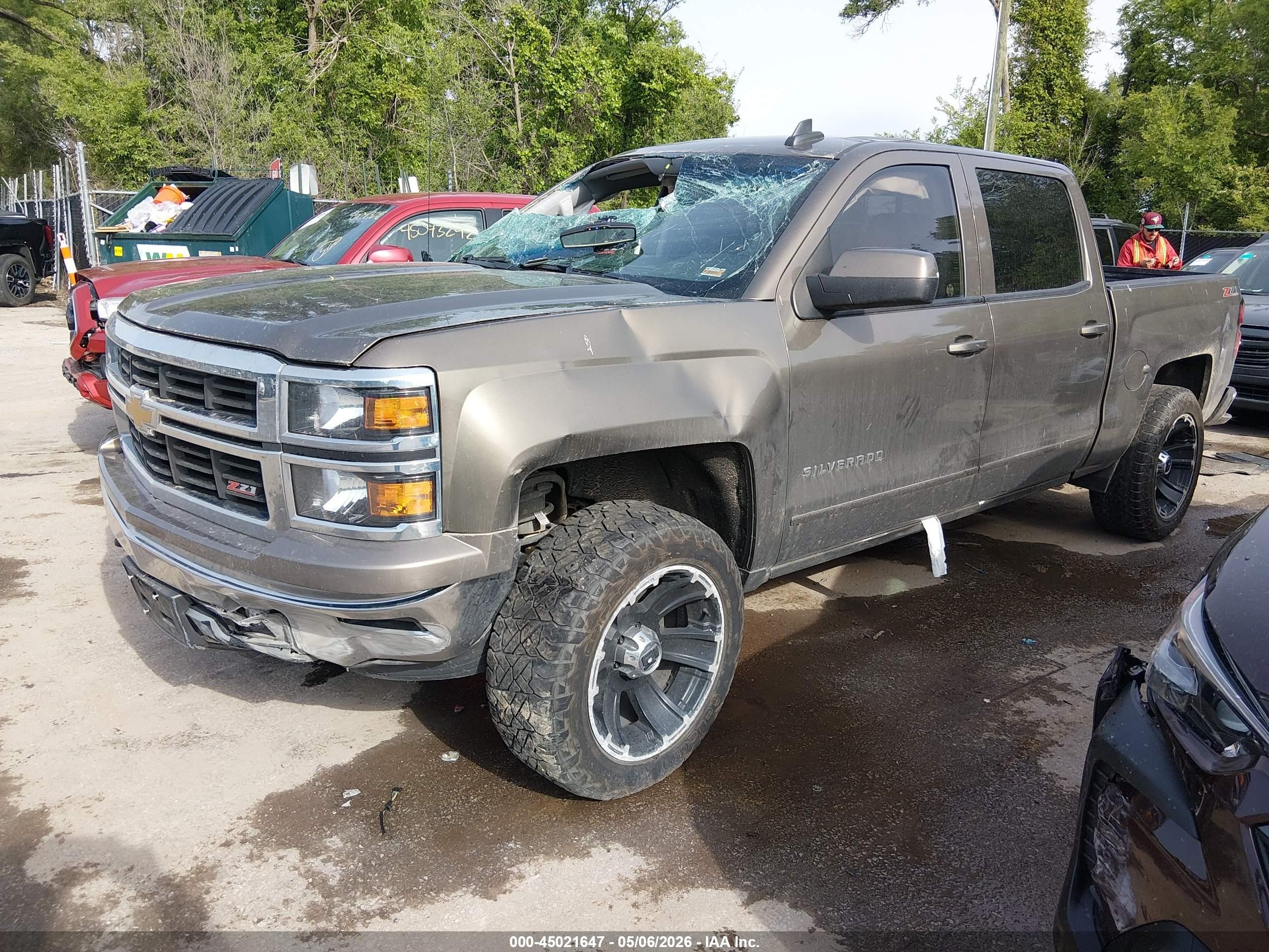 2015 Chevrolet Silverado 1500 2lt Brown vin: 3GCUKREC6FG139685