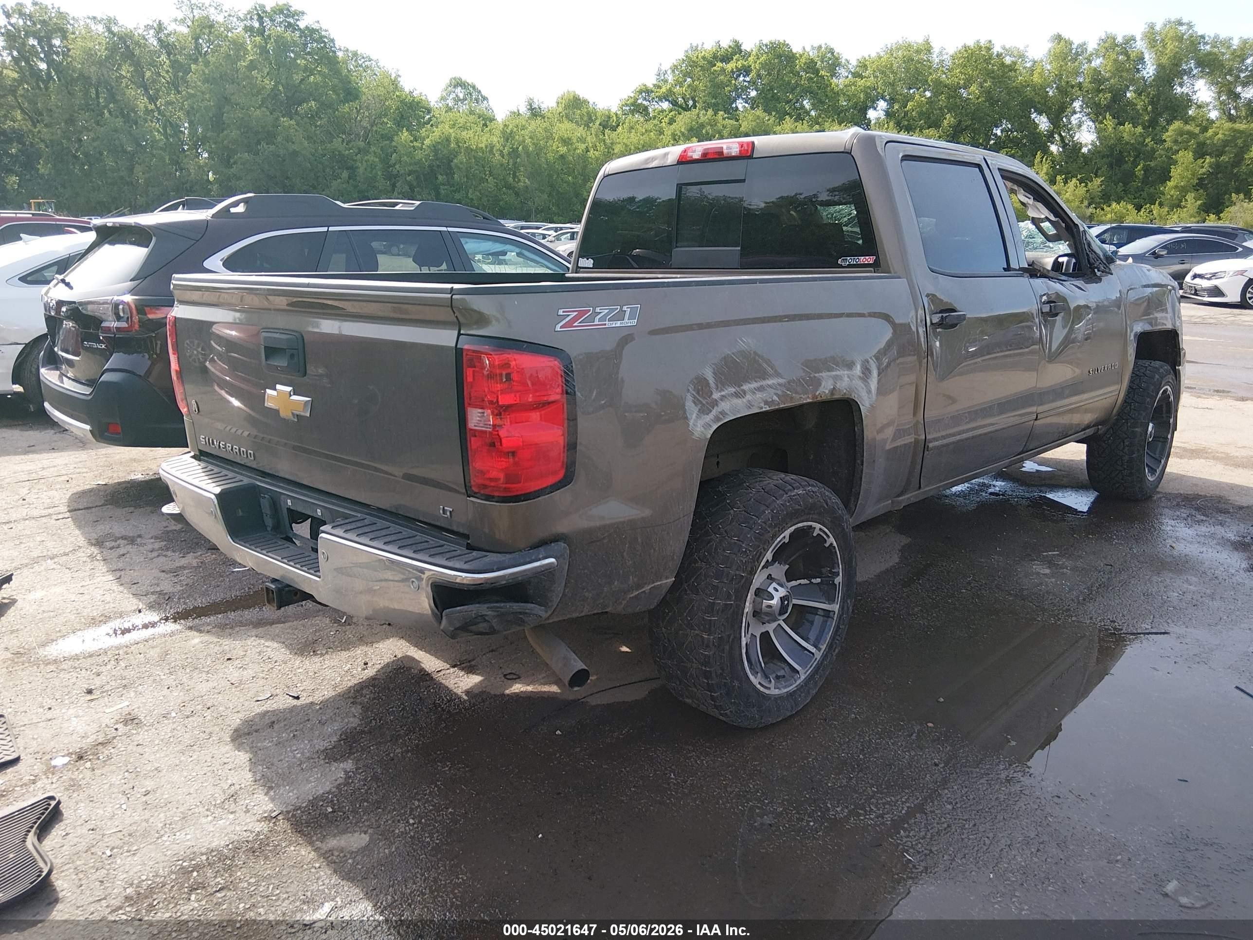 2015 Chevrolet Silverado 1500 2lt Brown vin: 3GCUKREC6FG139685