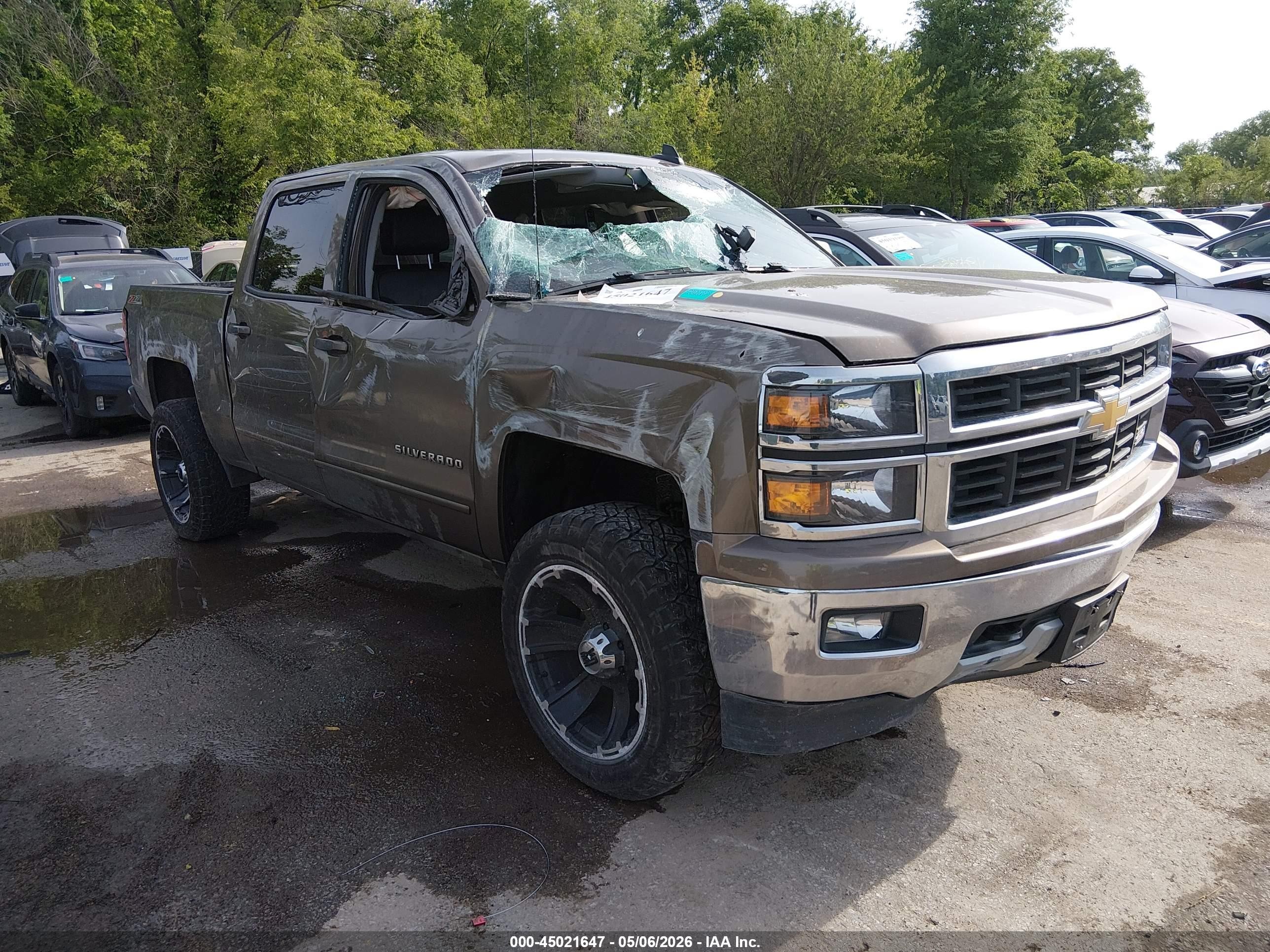 2015 Chevrolet Silverado 1500 2lt Brown vin: 3GCUKREC6FG139685