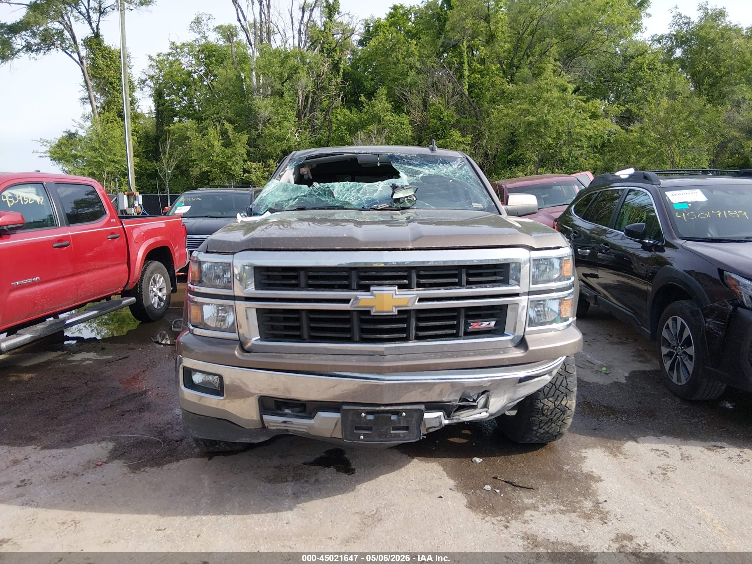 2015 Chevrolet Silverado 1500 2lt Brown vin: 3GCUKREC6FG139685