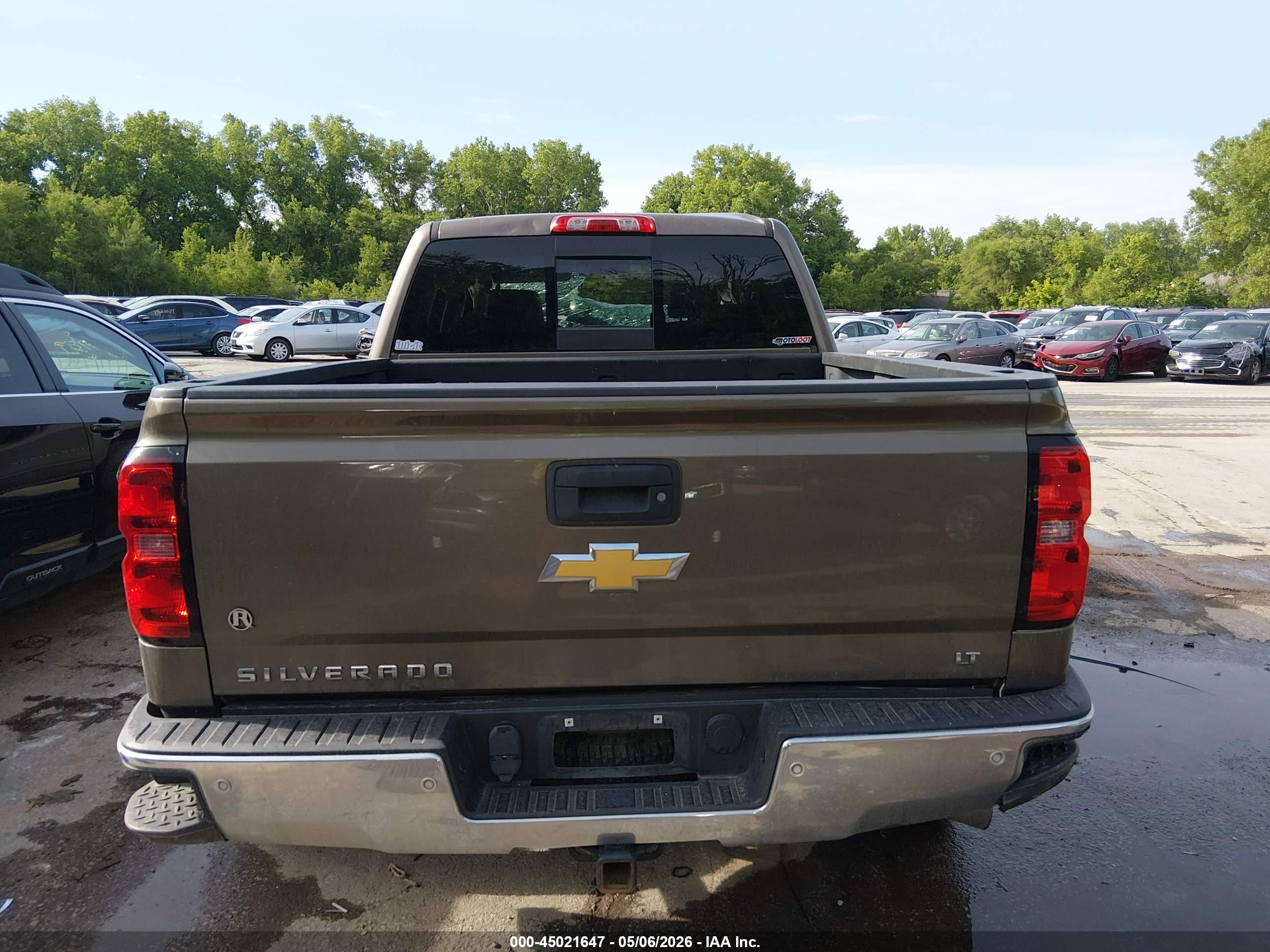 2015 Chevrolet Silverado 1500 2lt Brown vin: 3GCUKREC6FG139685