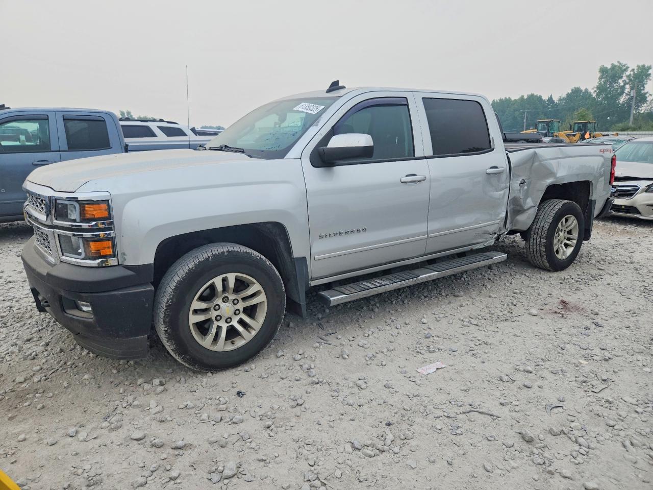2015 Chevrolet Silverado K1500 Lt Silver vin: 3GCUKREC6FG158396