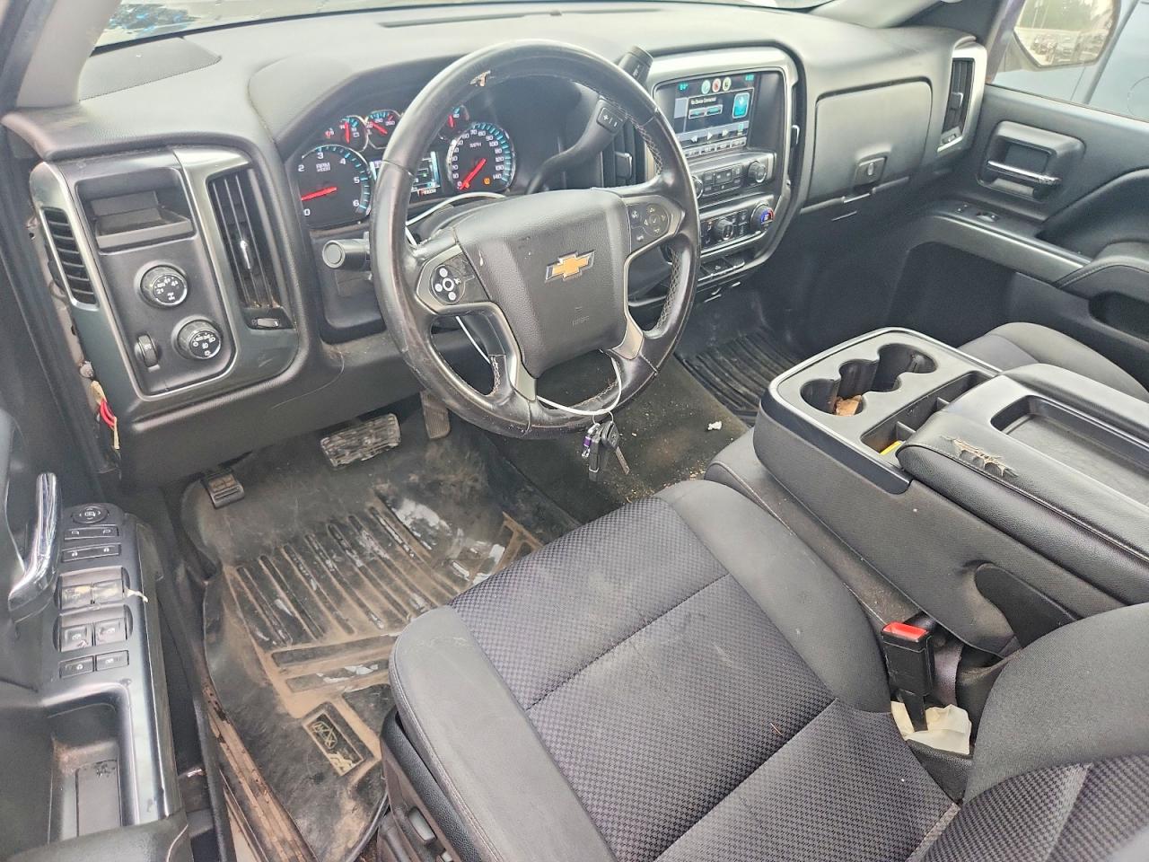 2015 Chevrolet Silverado K1500 Lt Silver vin: 3GCUKREC6FG158396