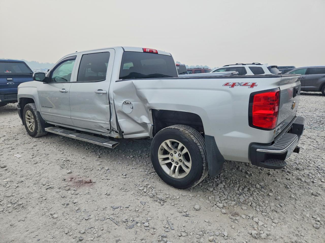 2015 Chevrolet Silverado K1500 Lt Silver vin: 3GCUKREC6FG158396