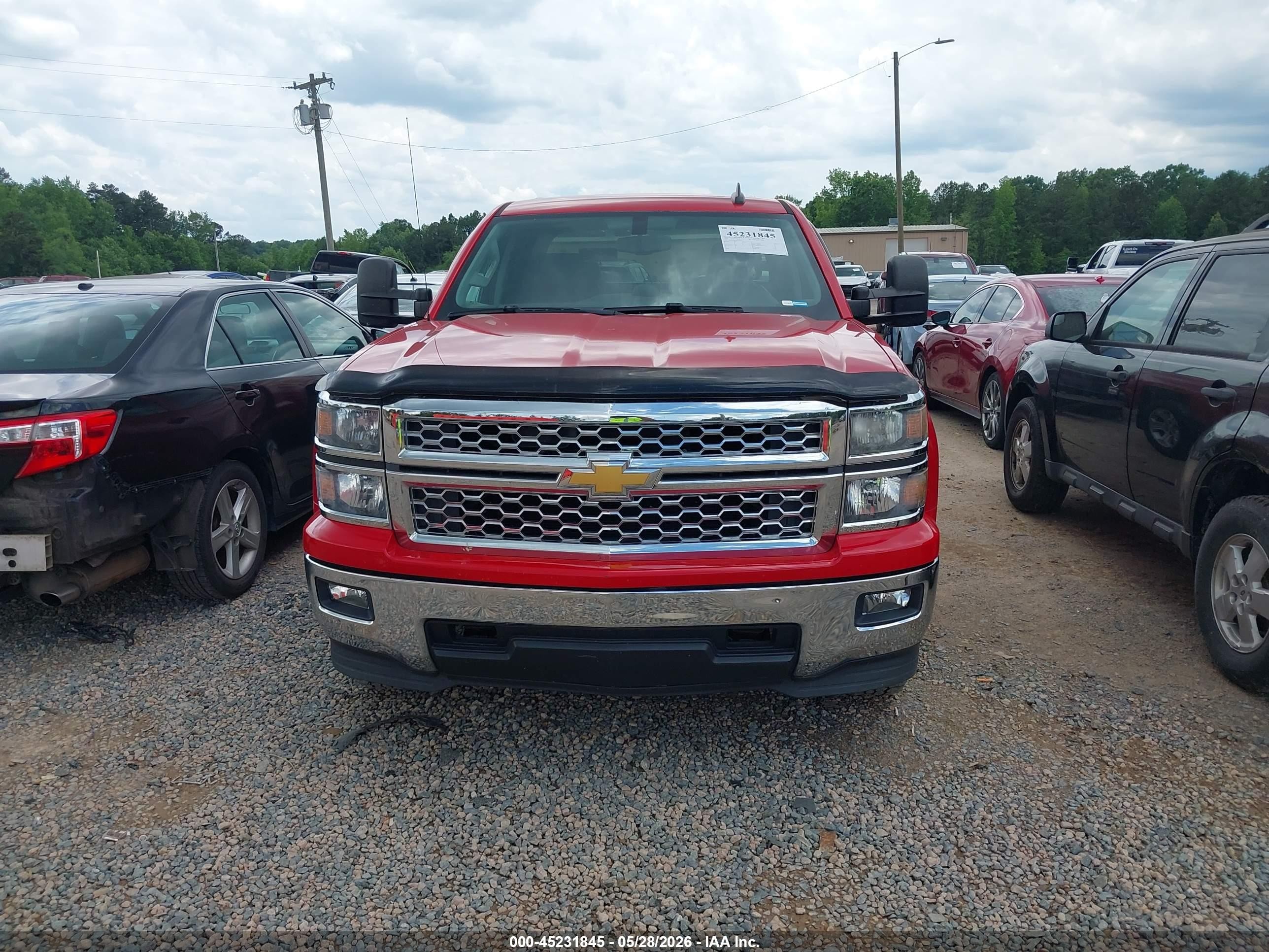 2015 Chevrolet Silverado 1500 1lt Red vin: 3GCUKREC6FG163923