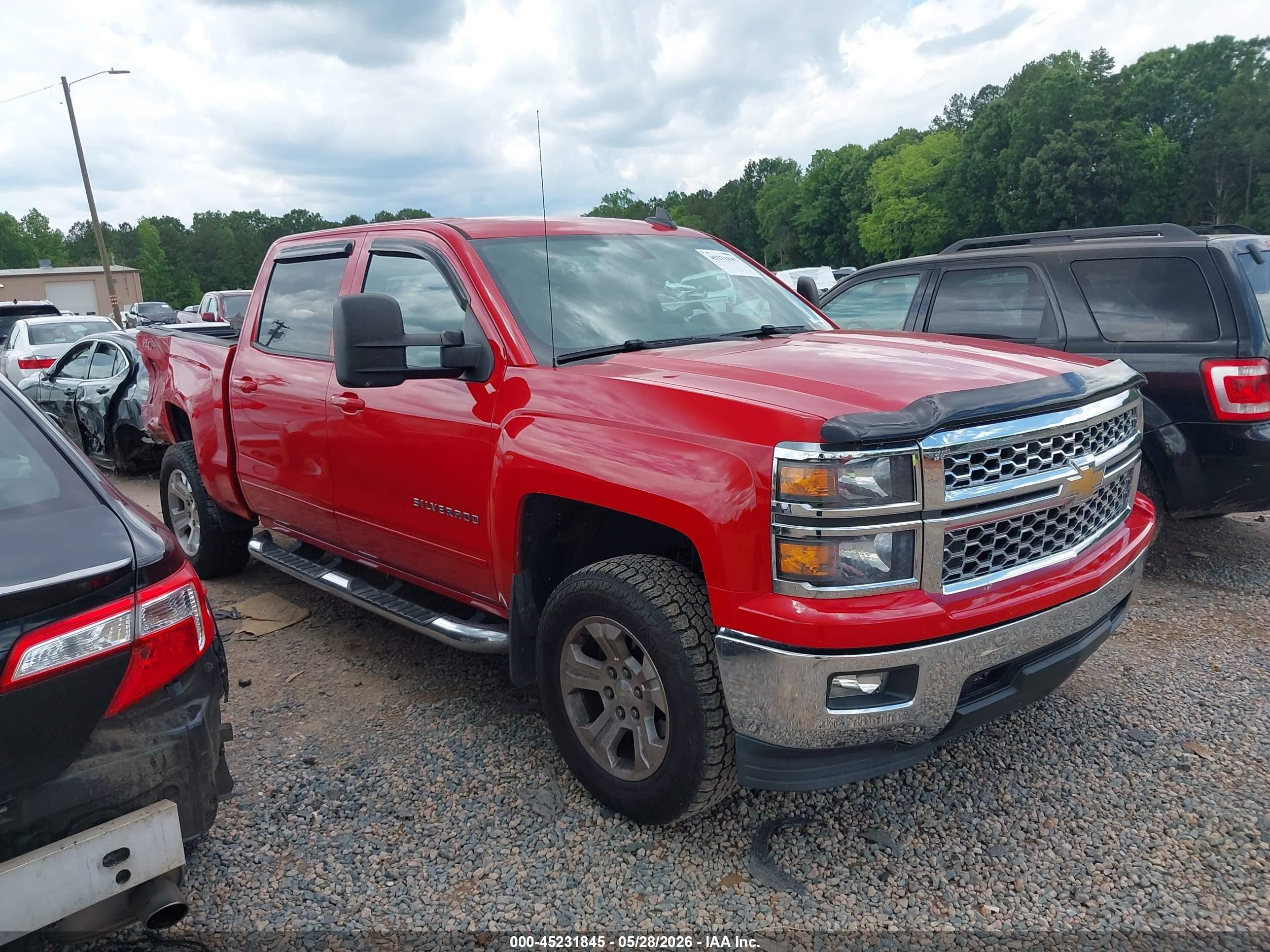 2015 Chevrolet Silverado 1500 1lt Red vin: 3GCUKREC6FG163923