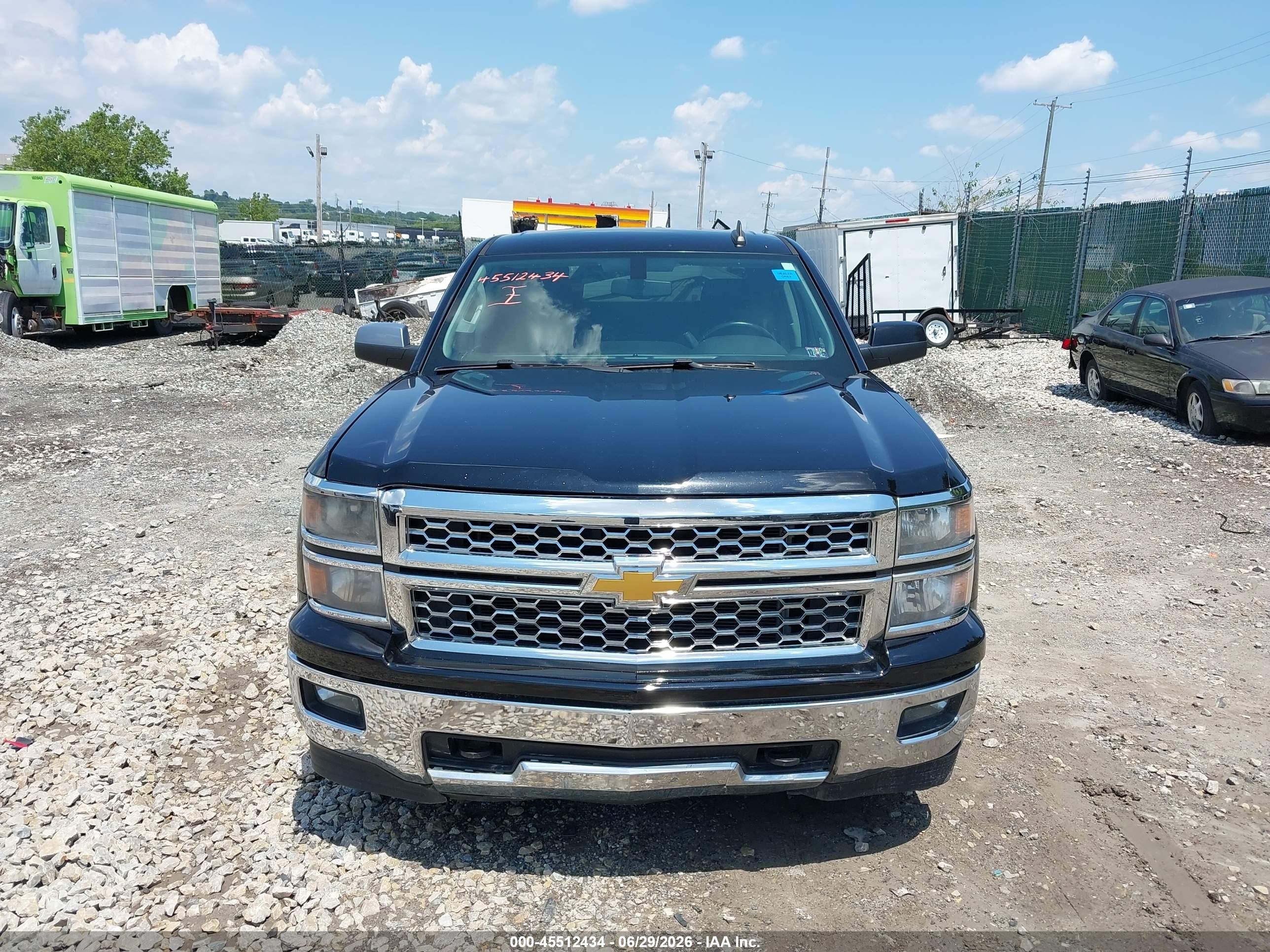 2015 Chevrolet Silverado 1500 Lt Black vin: 3GCUKREC6FG187185