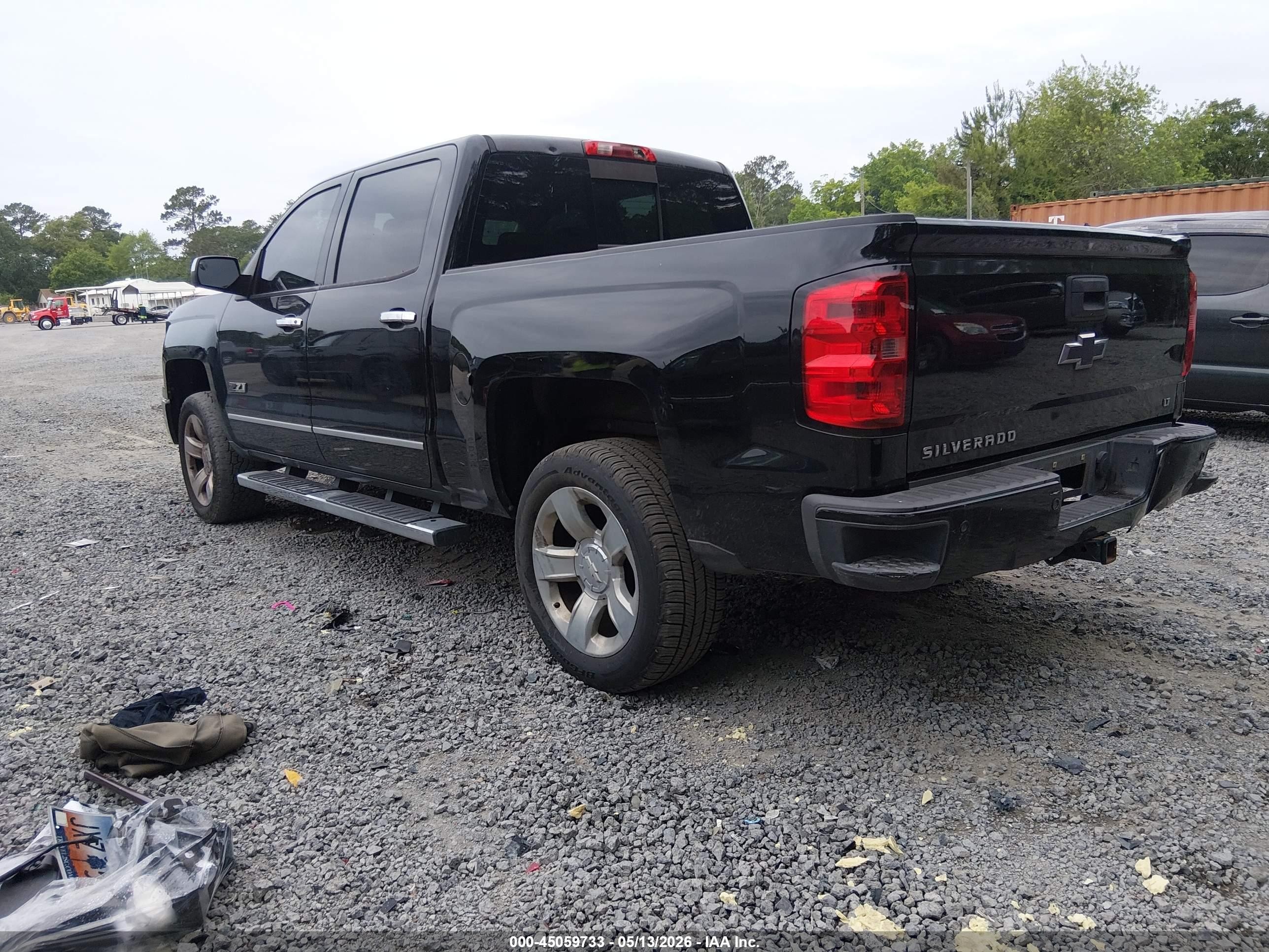 2015 Chevrolet Silverado 1500 2lt Black vin: 3GCUKREC6FG311911