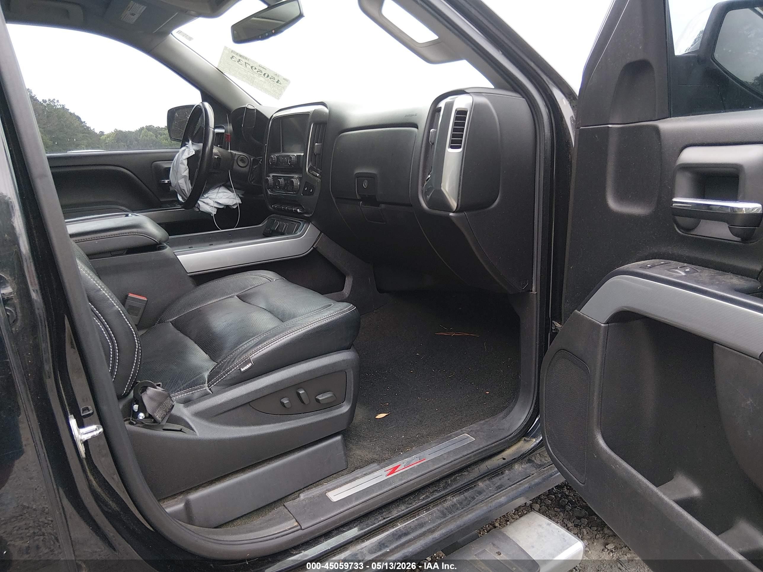 2015 Chevrolet Silverado 1500 2lt Black vin: 3GCUKREC6FG311911
