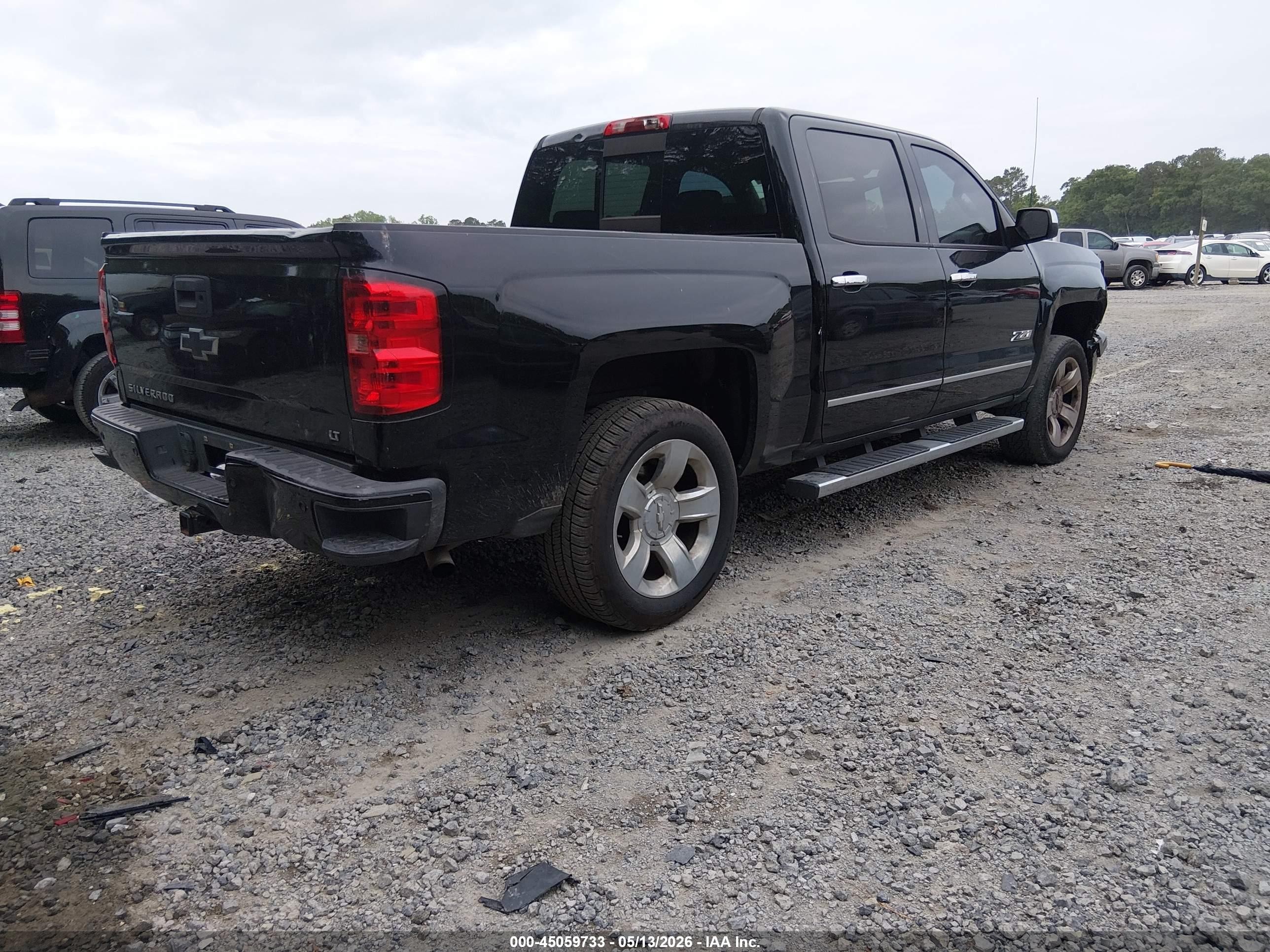 2015 Chevrolet Silverado 1500 2lt Black vin: 3GCUKREC6FG311911