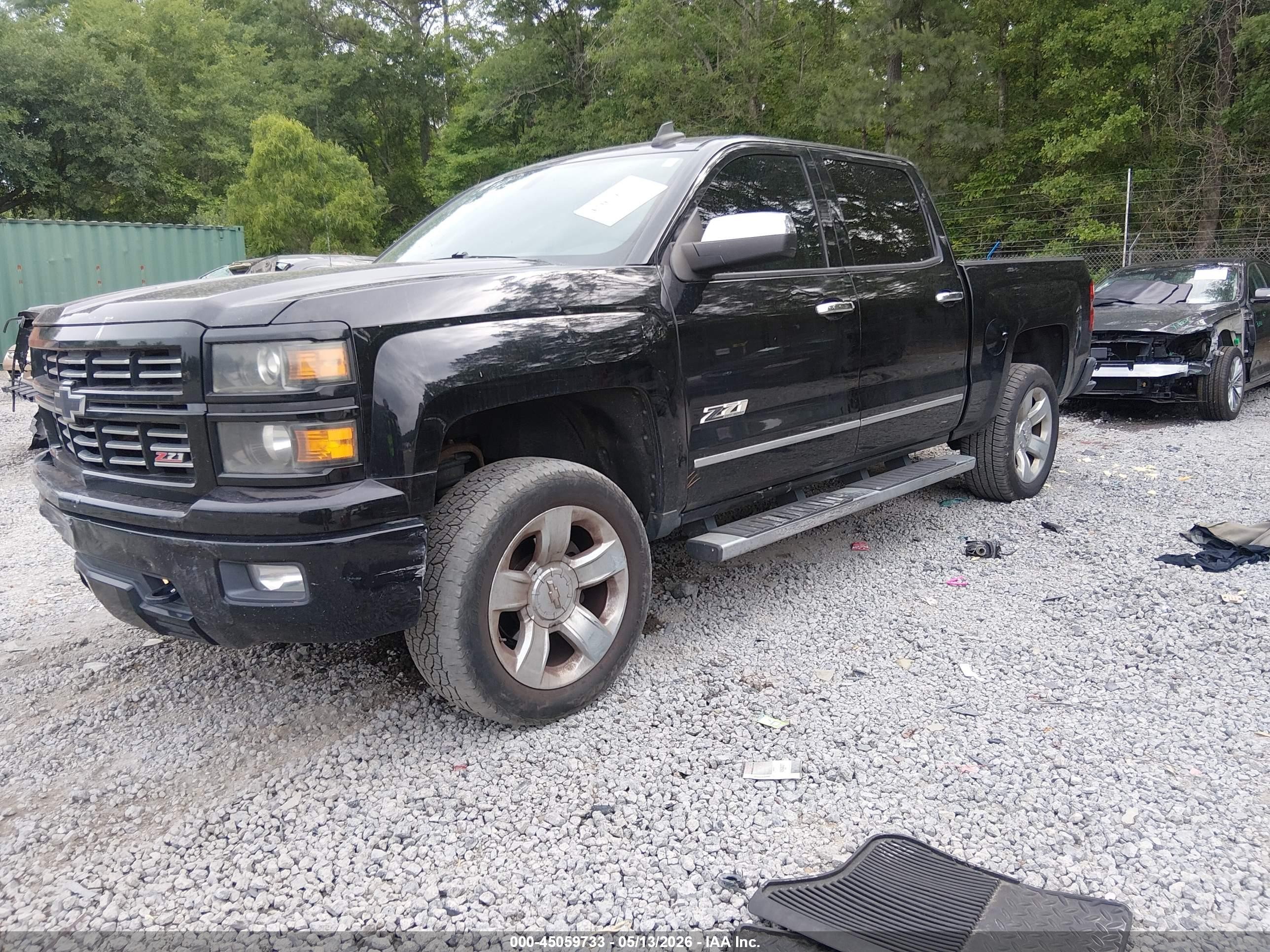 2015 Chevrolet Silverado 1500 2lt Black vin: 3GCUKREC6FG311911