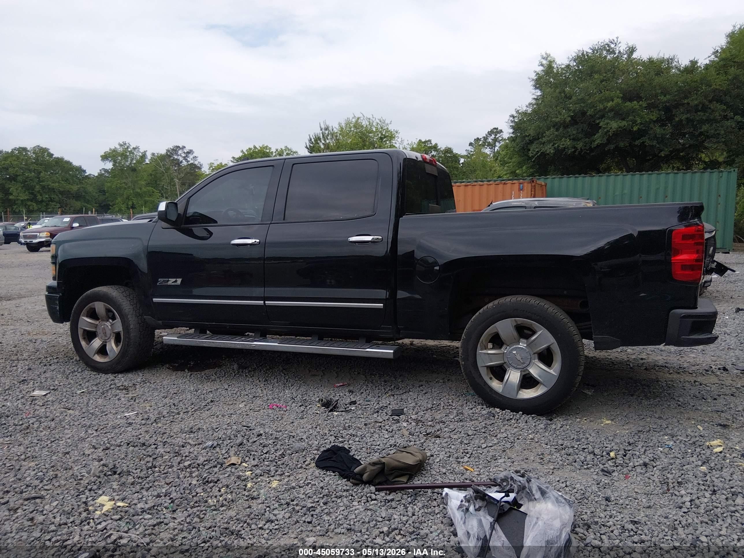2015 Chevrolet Silverado 1500 2lt Black vin: 3GCUKREC6FG311911