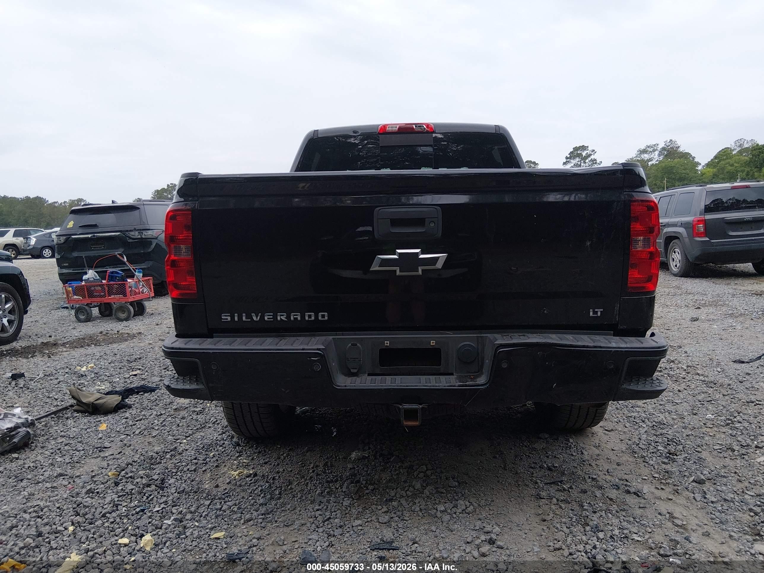 2015 Chevrolet Silverado 1500 2lt Black vin: 3GCUKREC6FG311911
