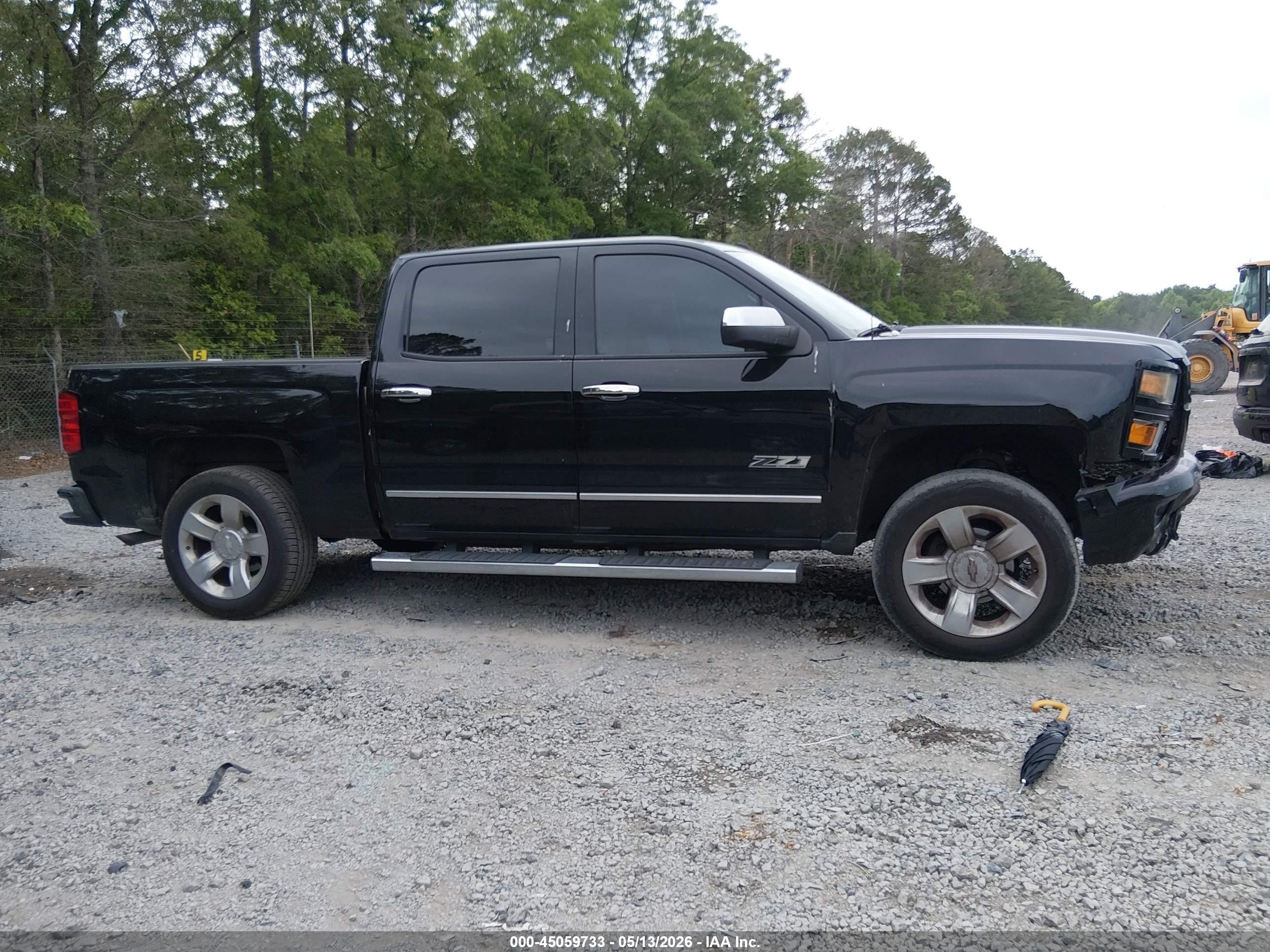 2015 Chevrolet Silverado 1500 2lt Black vin: 3GCUKREC6FG311911
