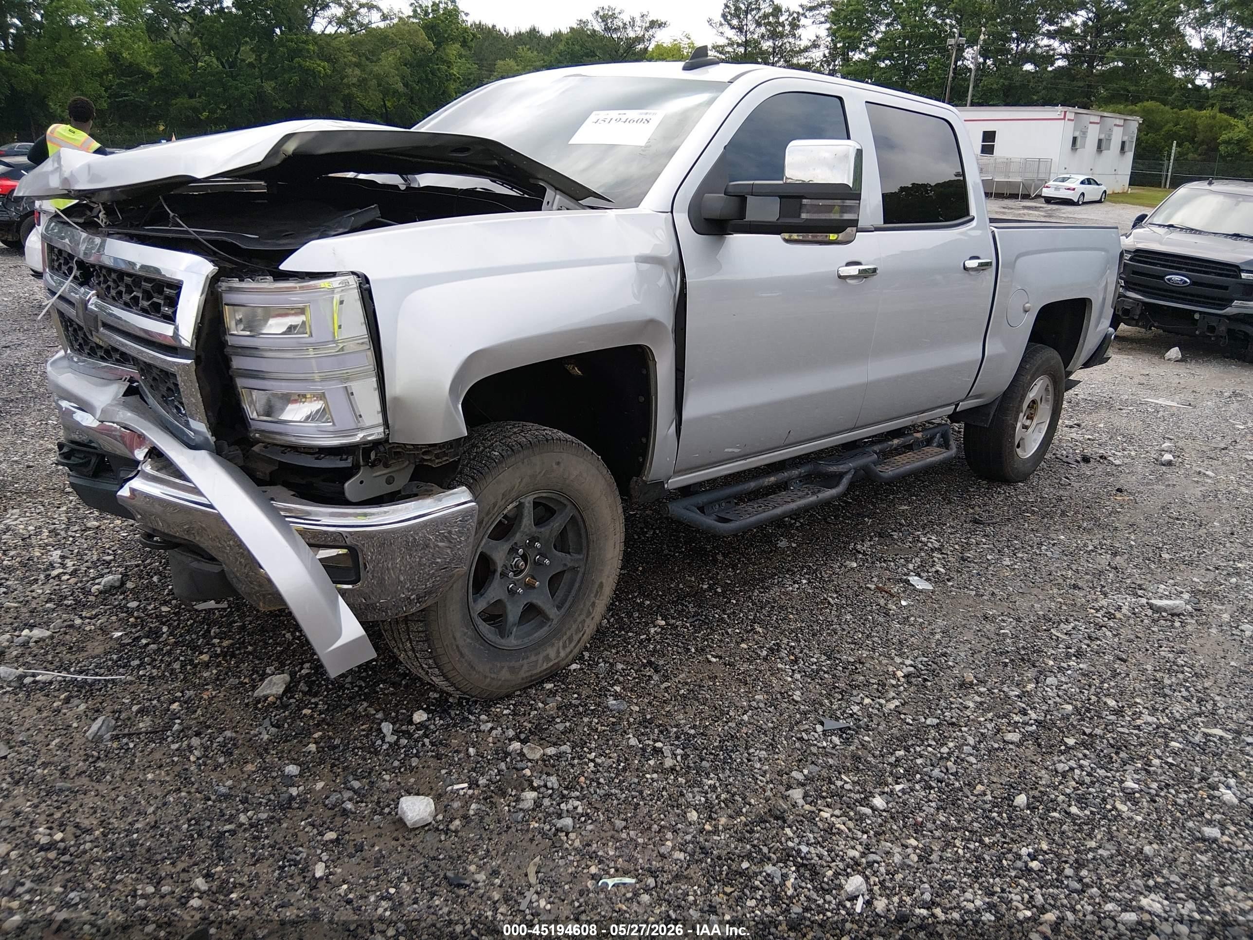 2015 Chevrolet Silverado 1500 1lt Gray vin: 3GCUKREC6FG361823